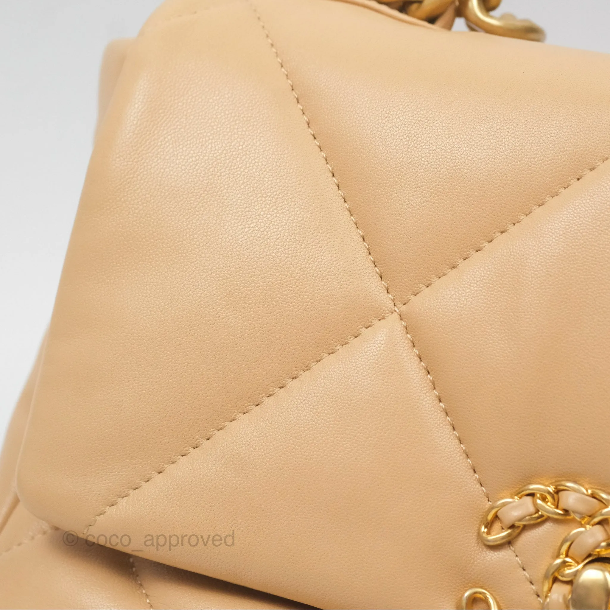 Chanel 19 Small Beige Mixed Hardware