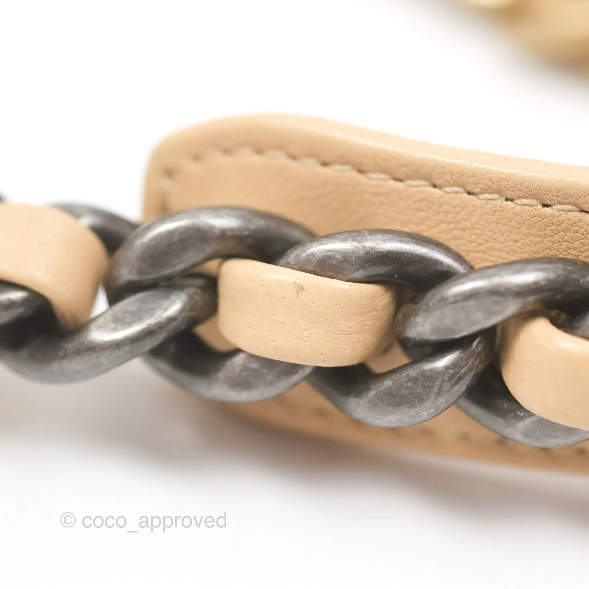 Chanel 19 Small Beige Mixed Hardware