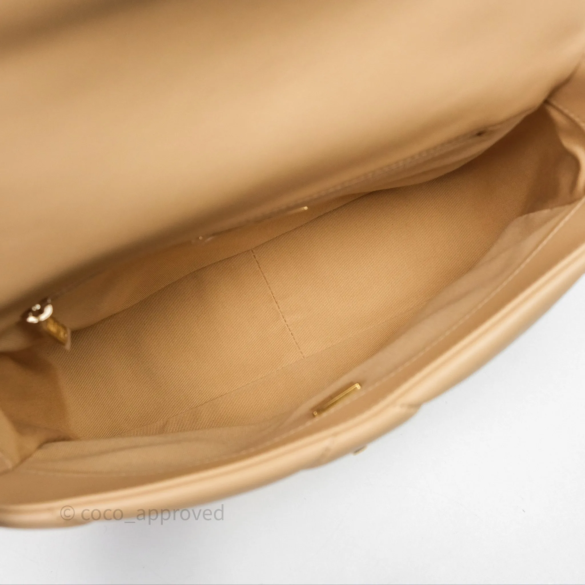 Chanel 19 Small Beige Mixed Hardware