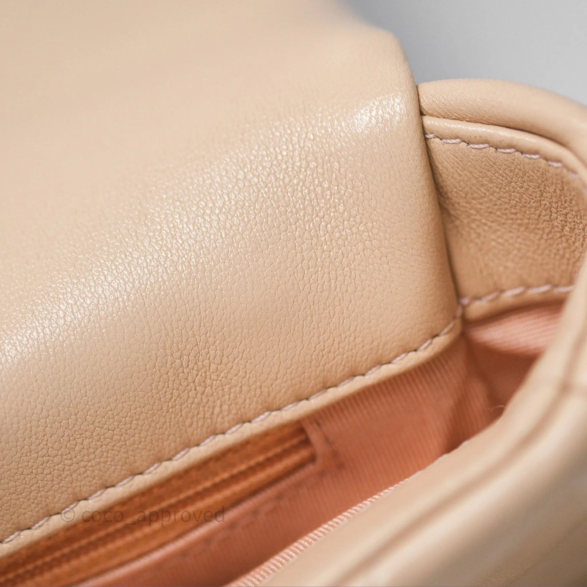 Chanel 19 Small Beige Mixed Hardware