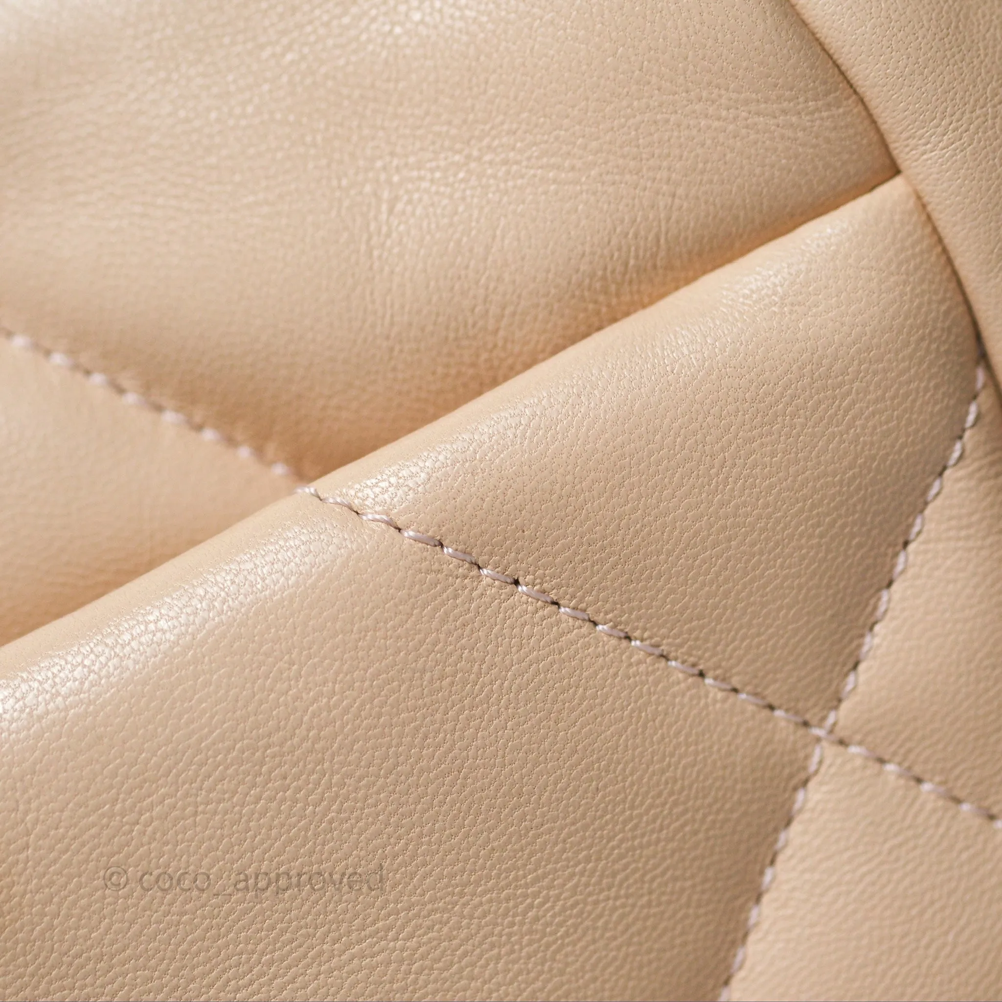 Chanel 19 Small Beige Mixed Hardware