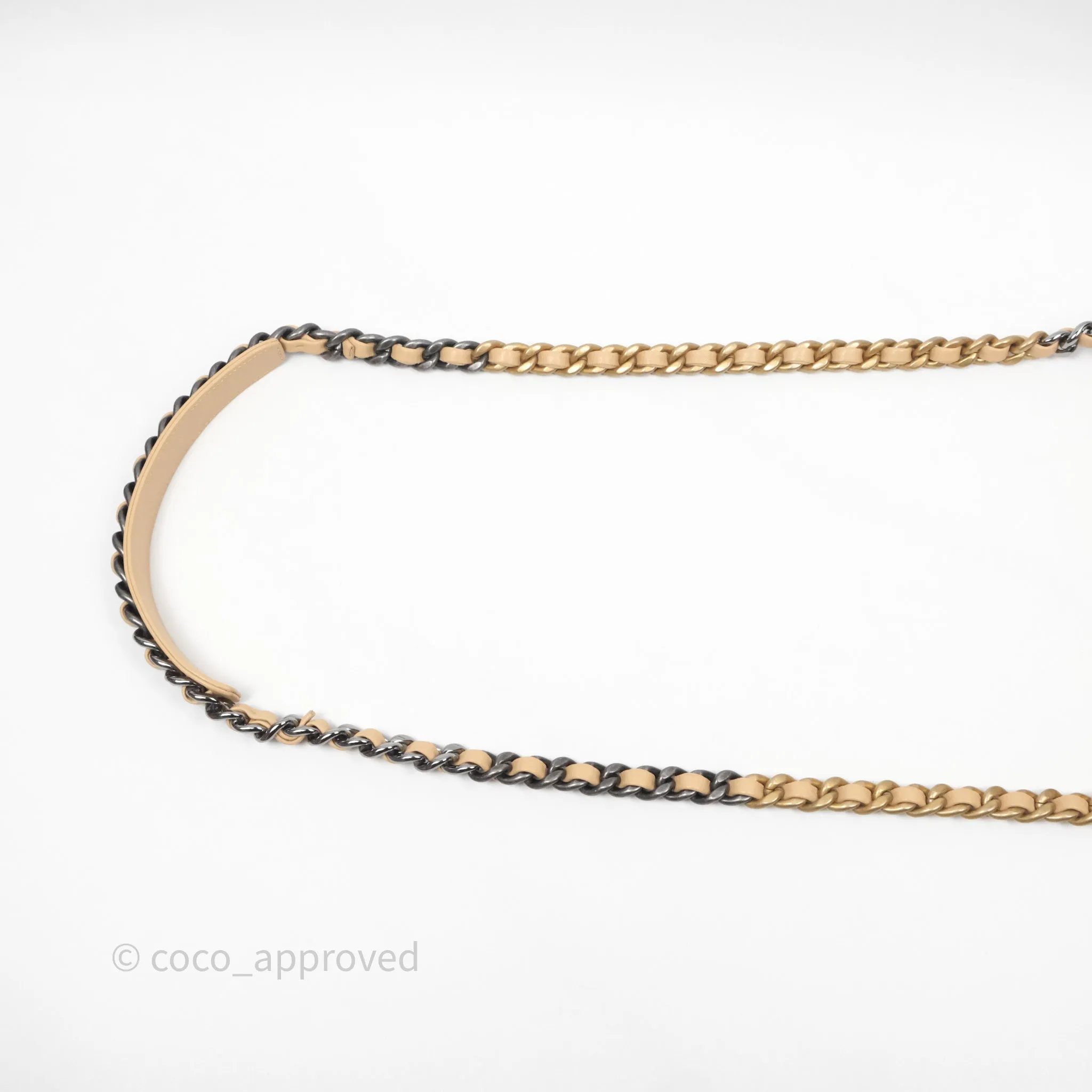 Chanel 19 Small Beige Mixed Hardware