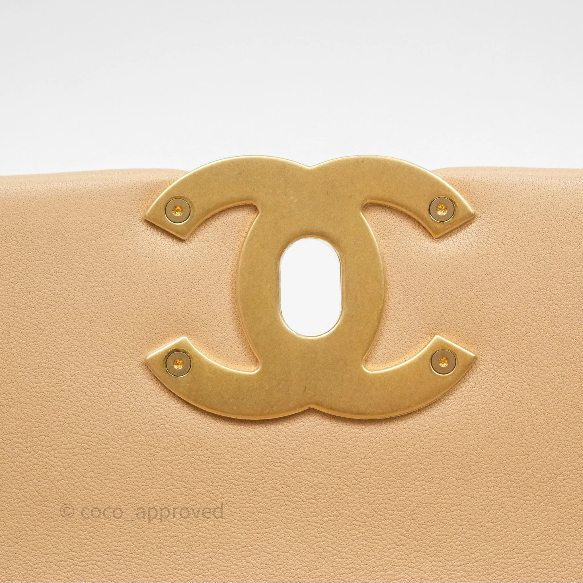 Chanel 19 Small Beige Mixed Hardware