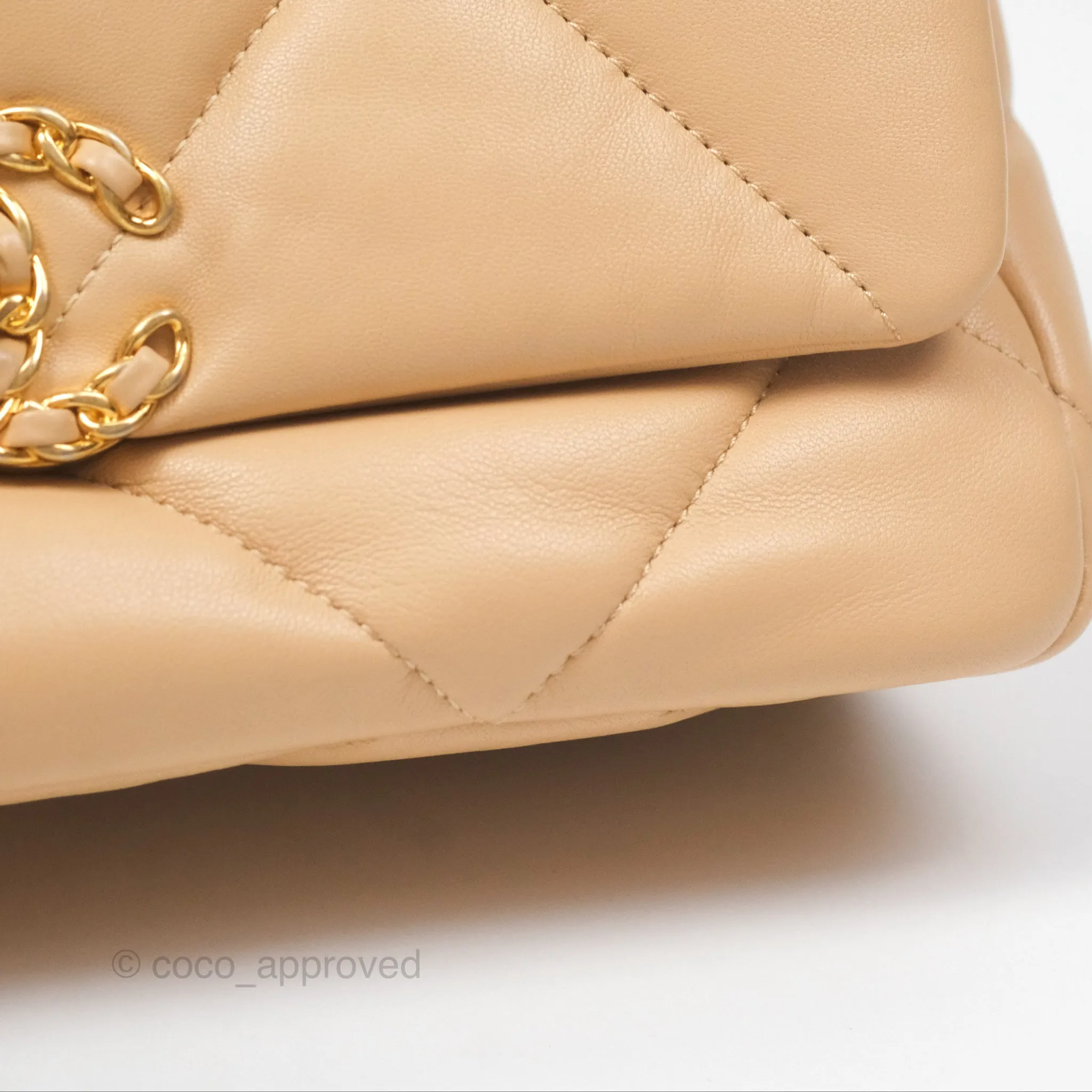 Chanel 19 Small Beige Mixed Hardware