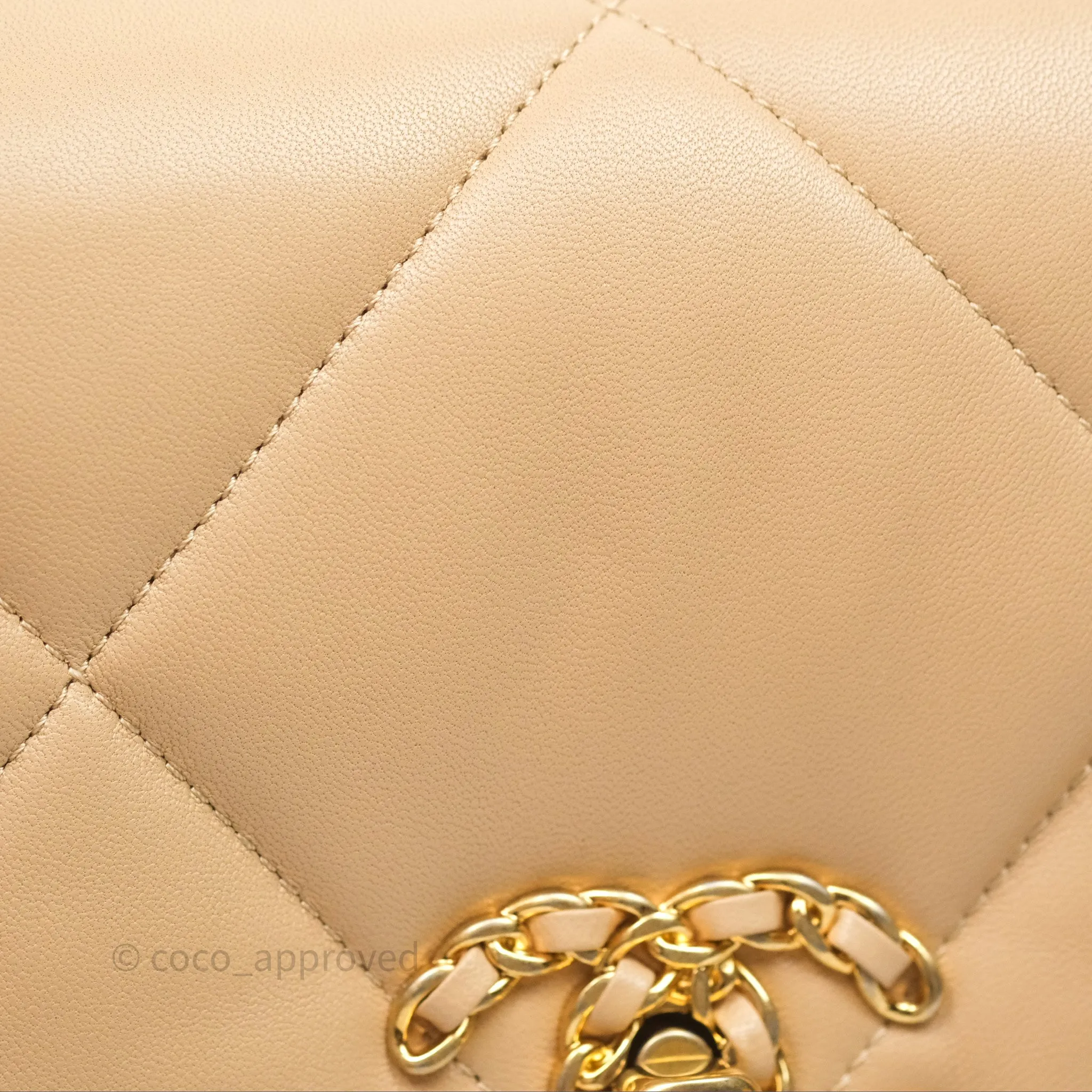 Chanel 19 Small Beige Mixed Hardware