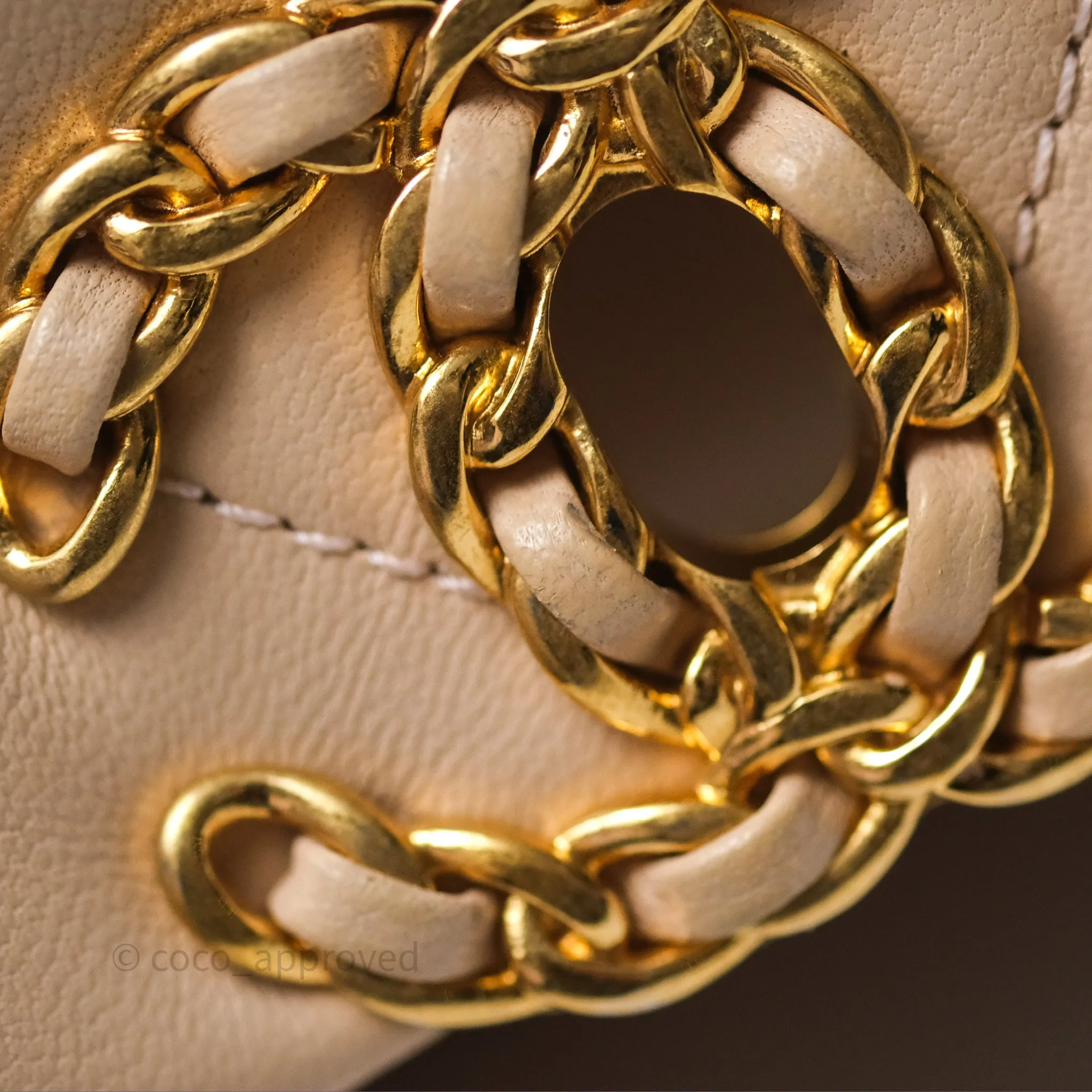 Chanel 19 Small Beige Mixed Hardware