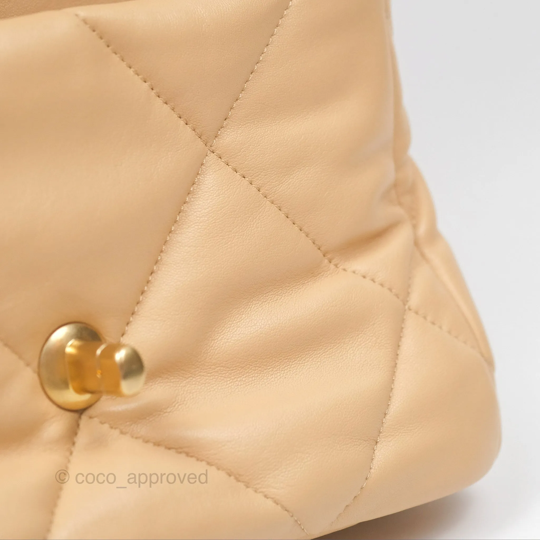 Chanel 19 Small Beige Mixed Hardware