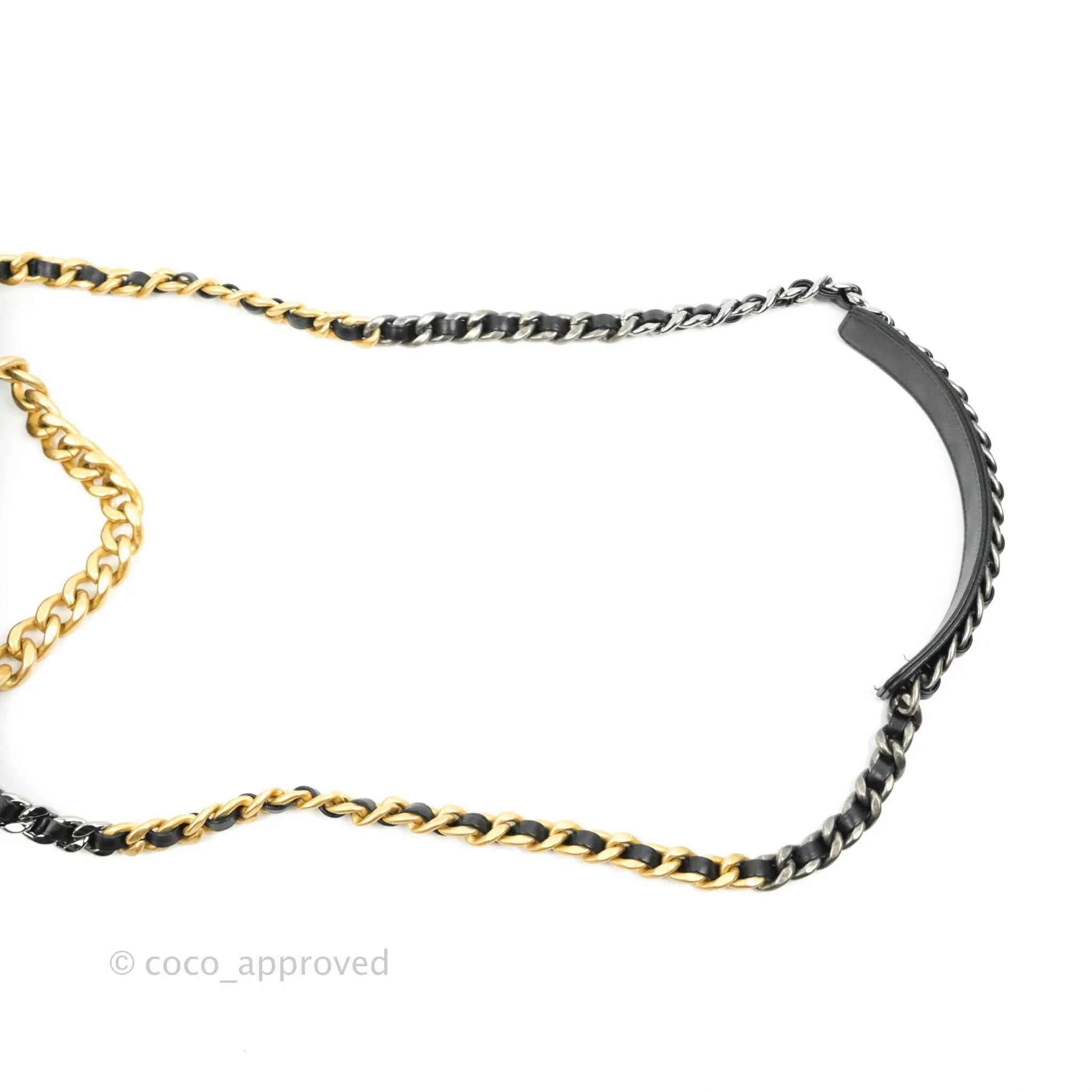 Chanel 19 Small Black Goatskin Mixed Hardware 20B
