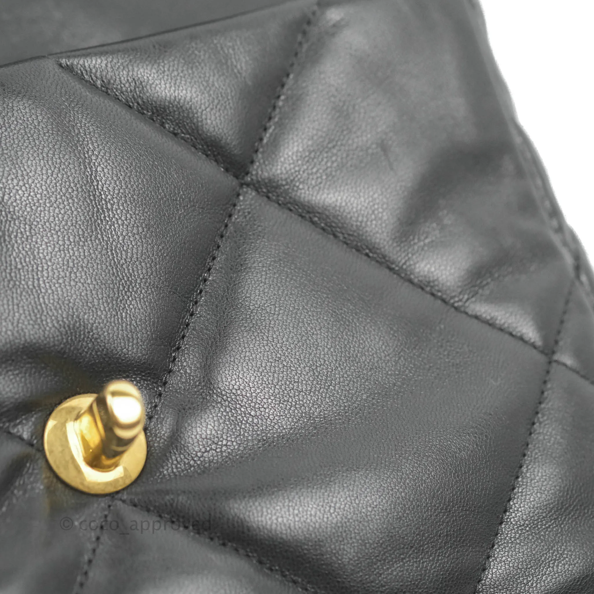 Chanel 19 Small Black Goatskin Mixed Hardware 20B