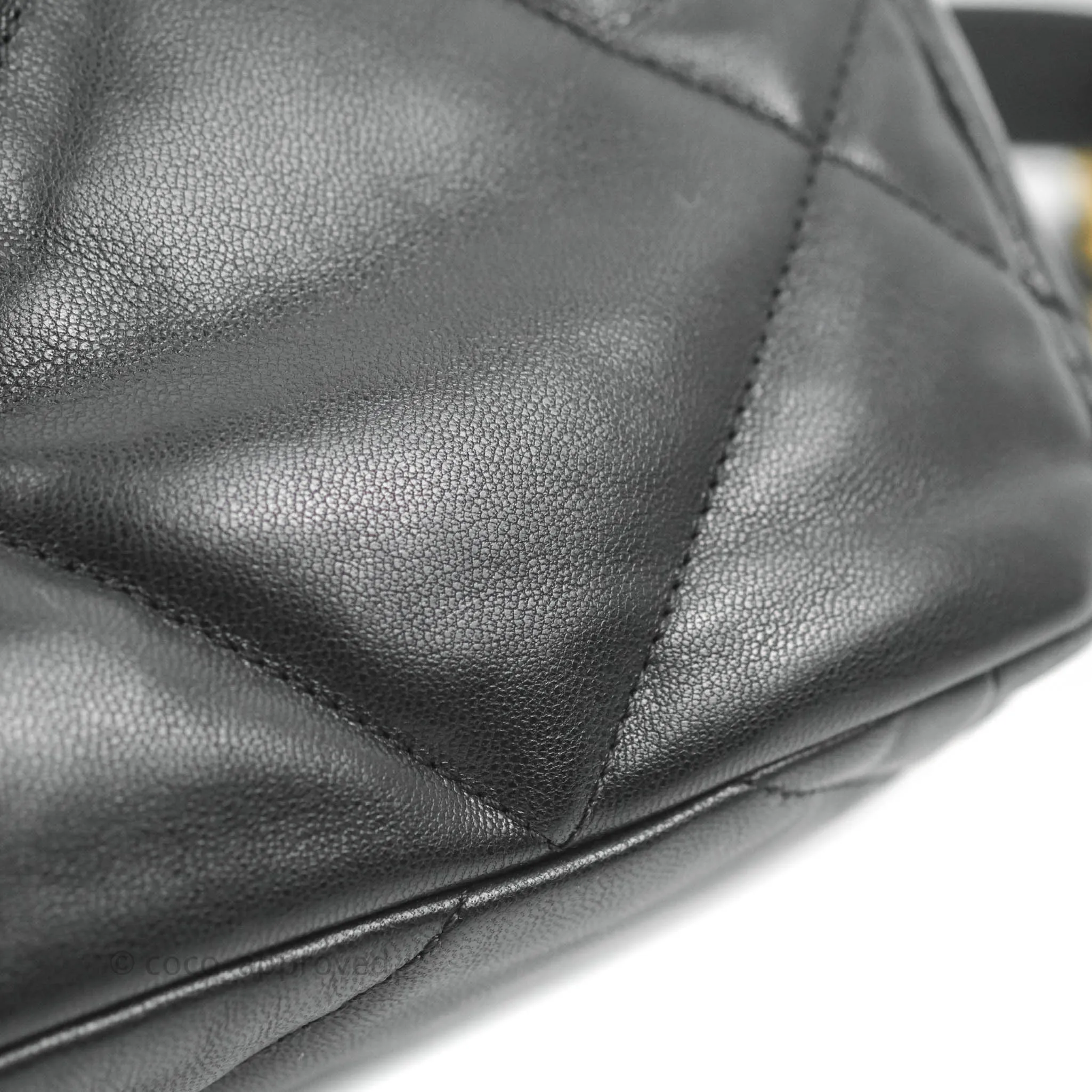 Chanel 19 Small Black Goatskin Mixed Hardware 20B