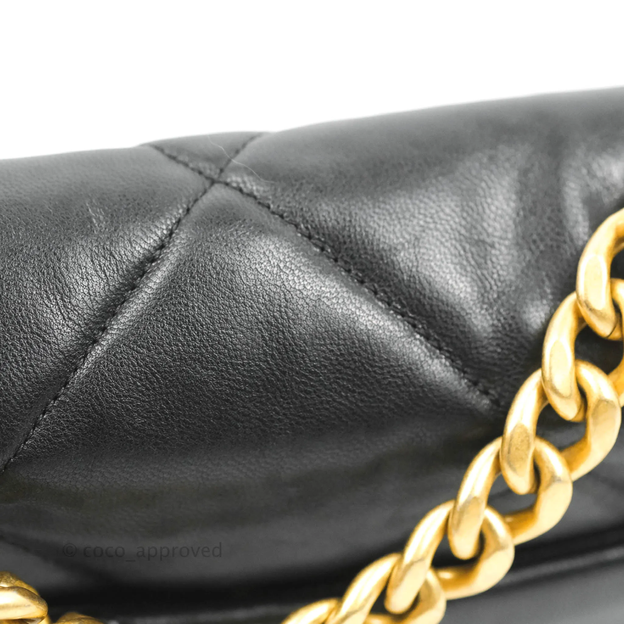 Chanel 19 Small Black Goatskin Mixed Hardware 20B