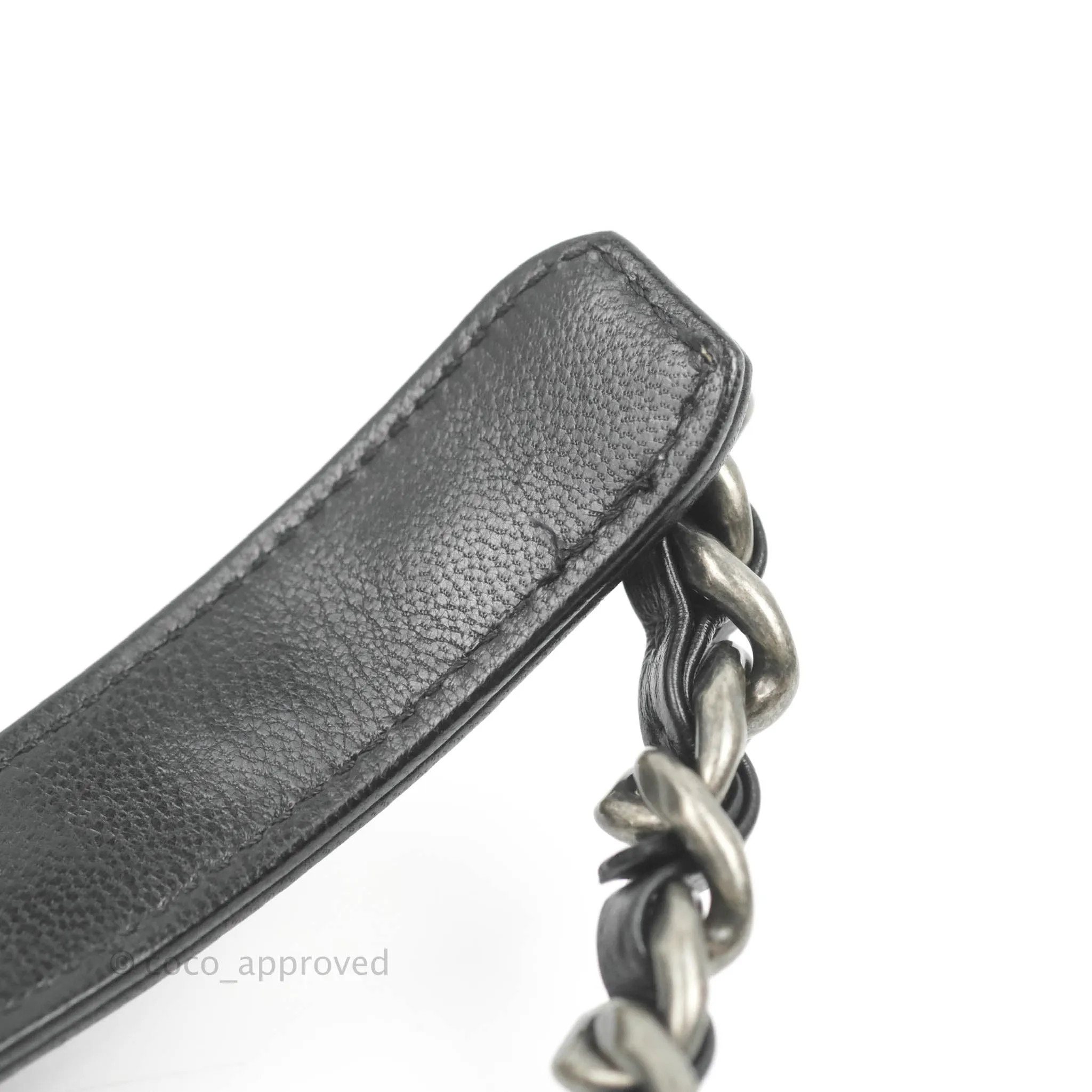 Chanel 19 Small Black Goatskin Mixed Hardware 20B