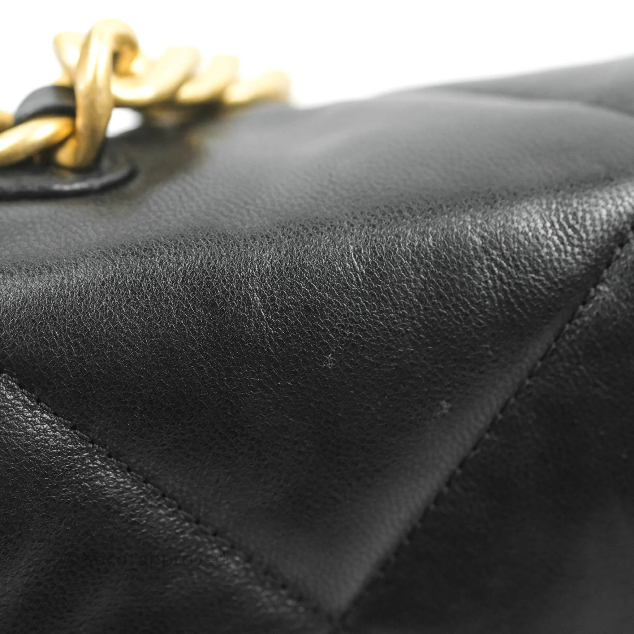 Chanel 19 Small Black Goatskin Mixed Hardware 20B