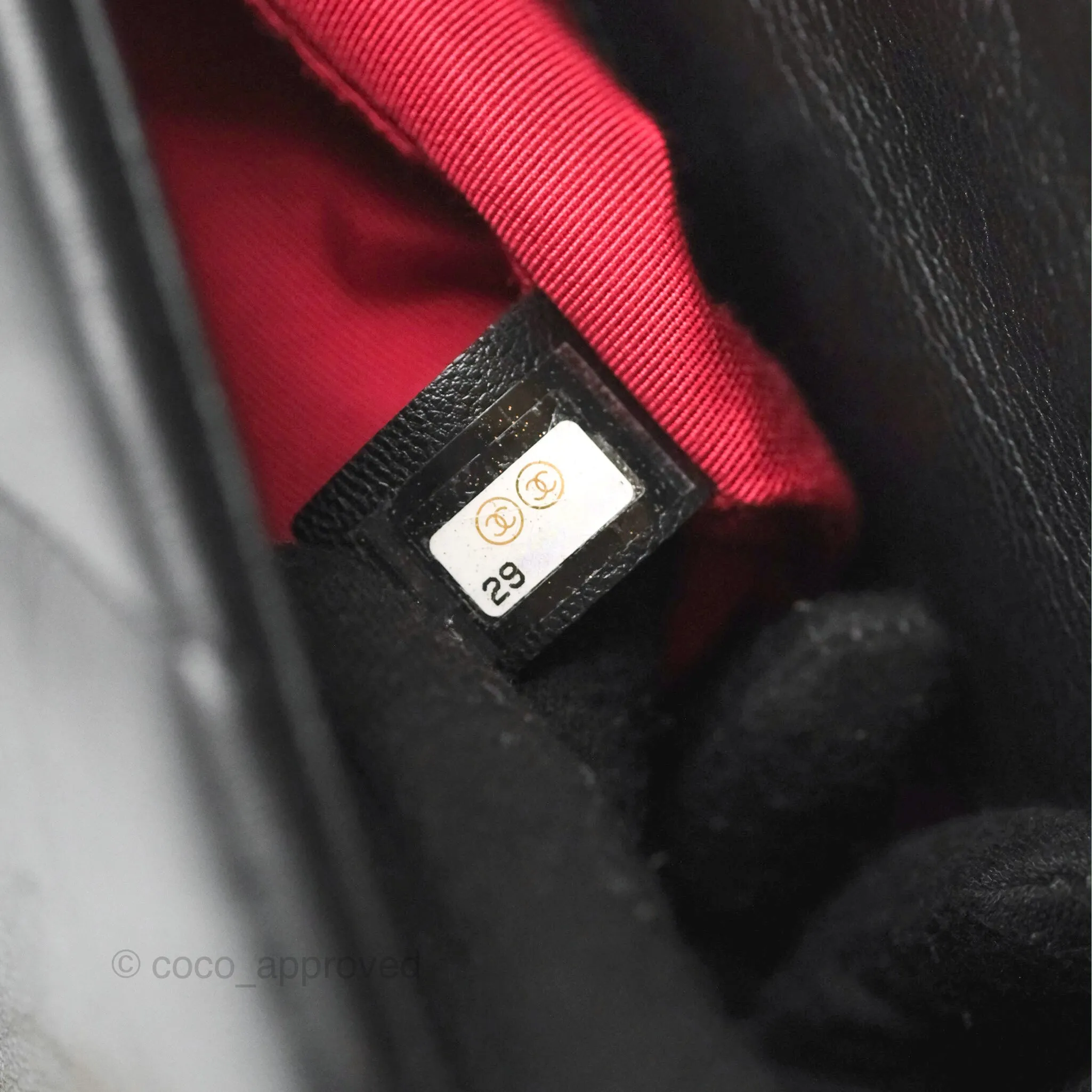 Chanel 19 Small Black Goatskin Mixed Hardware