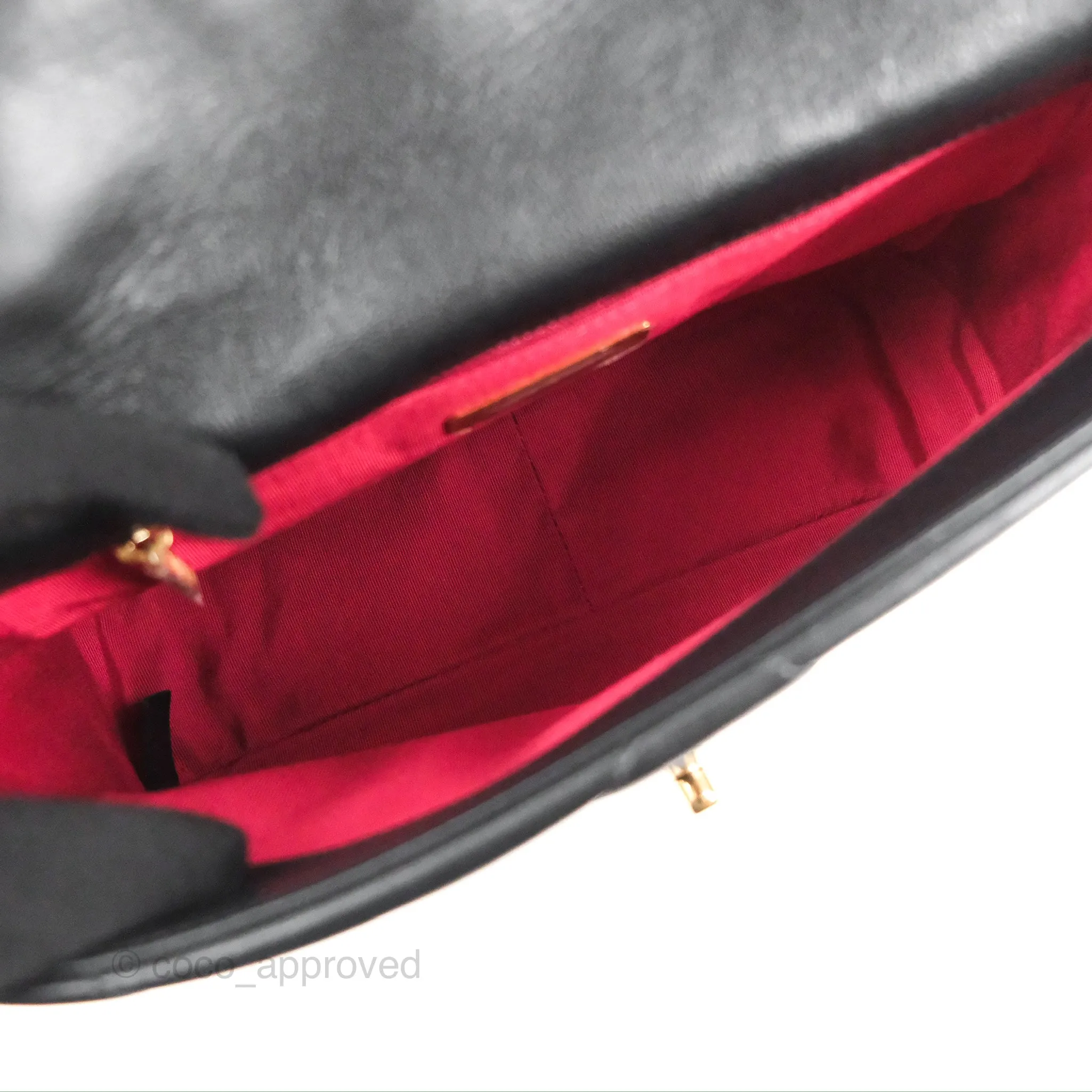 Chanel 19 Small Black Goatskin Mixed Hardware