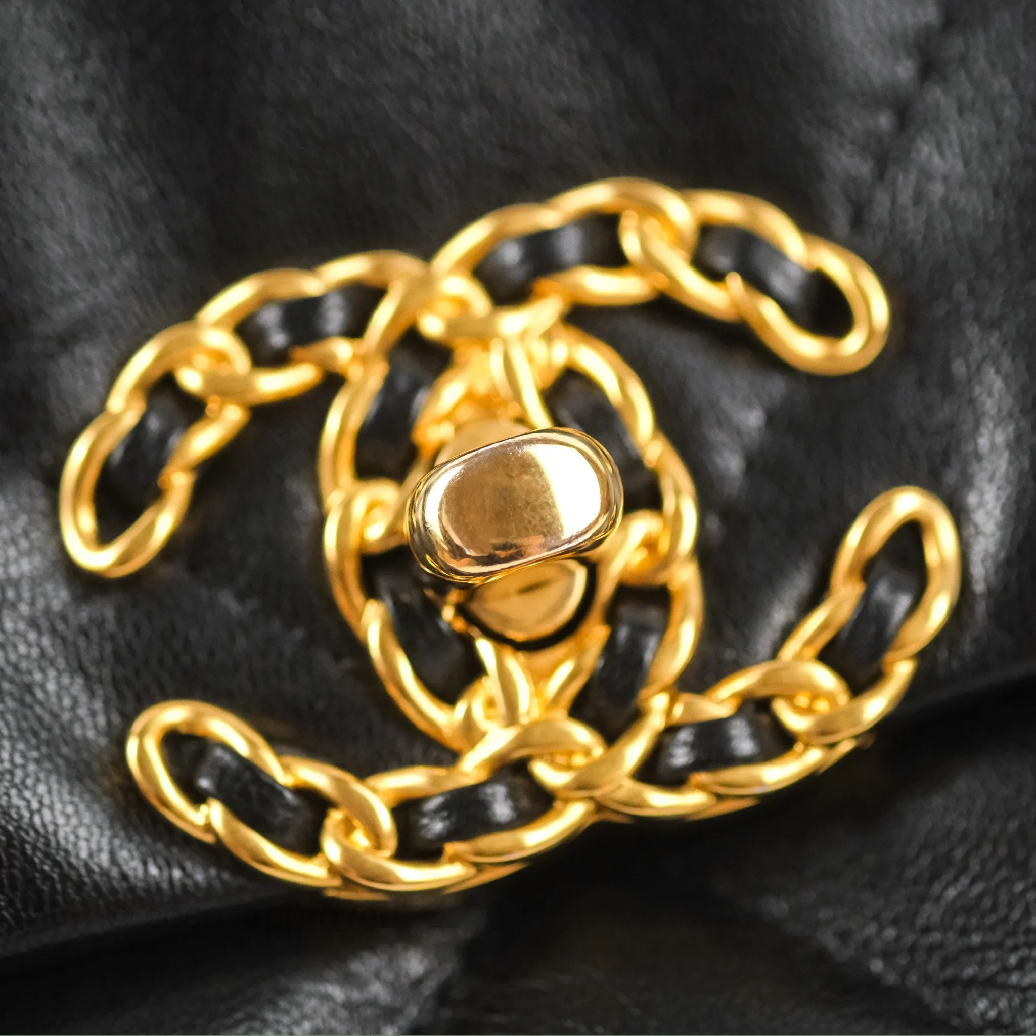 Chanel 19 Small Black Goatskin Mixed Hardware