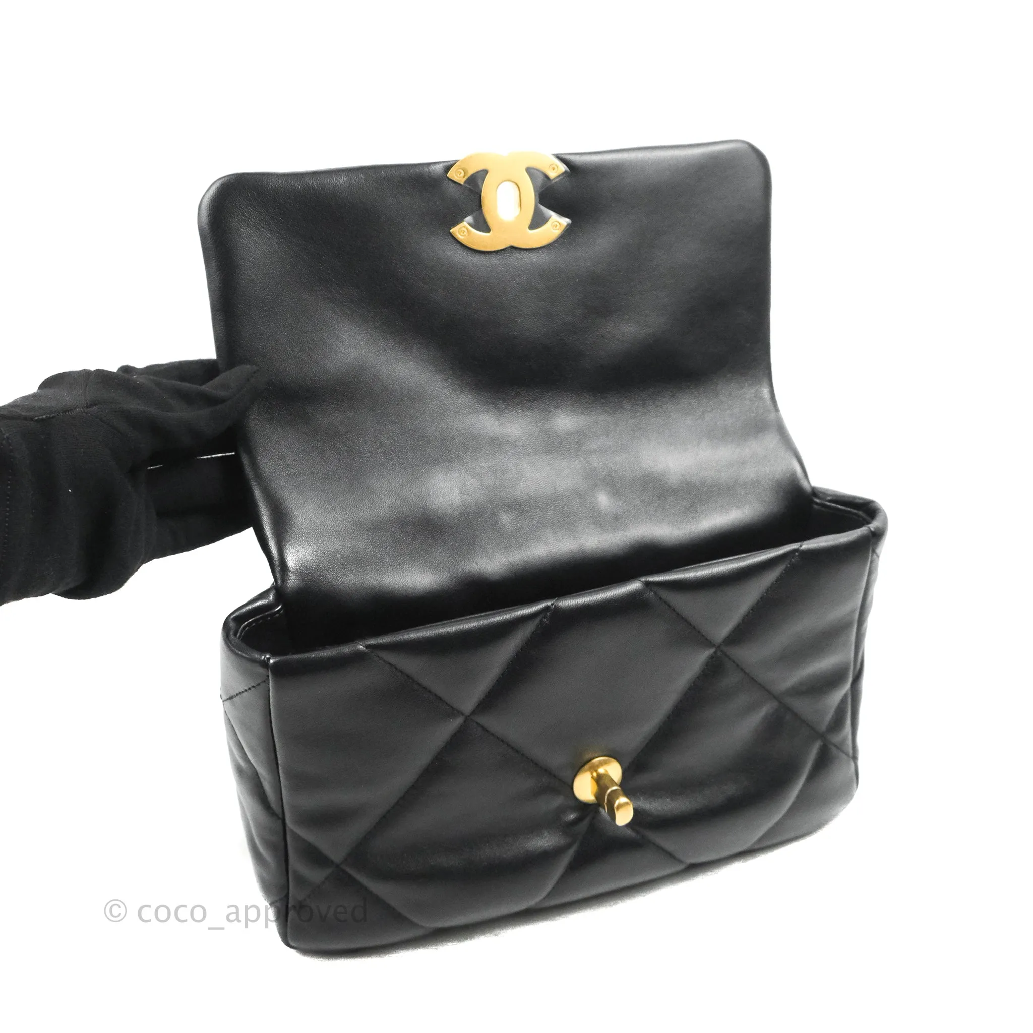 Chanel 19 Small Black Mixed Hardware