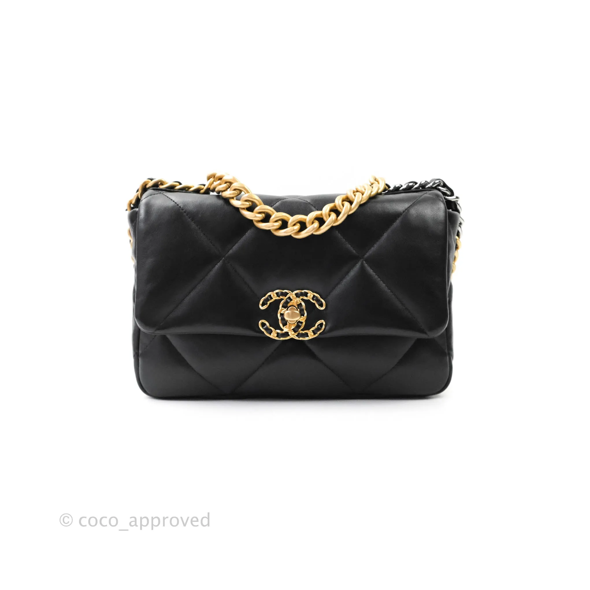 Chanel 19 Small Black Mixed Hardware