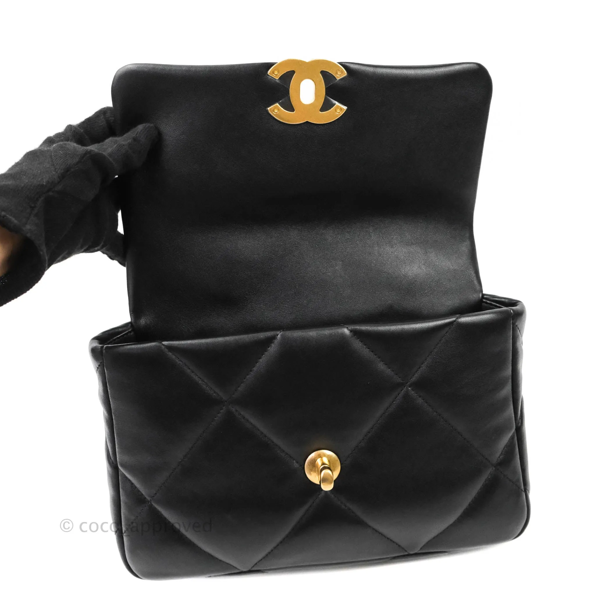 Chanel 19 Small Black Mixed Hardware