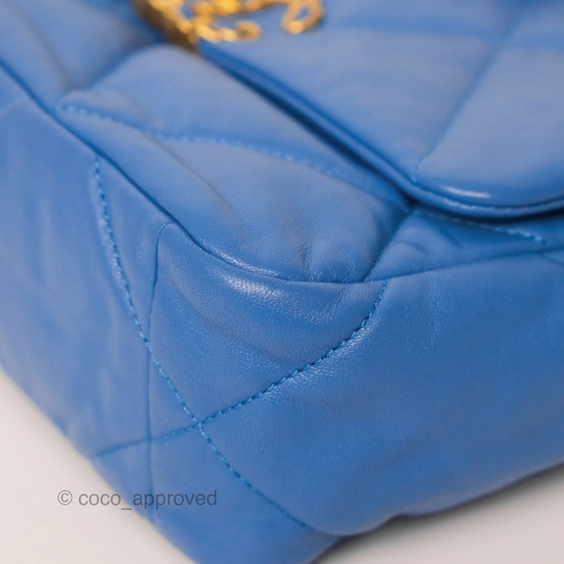 Chanel 19 Small Blue Mixed Hardware