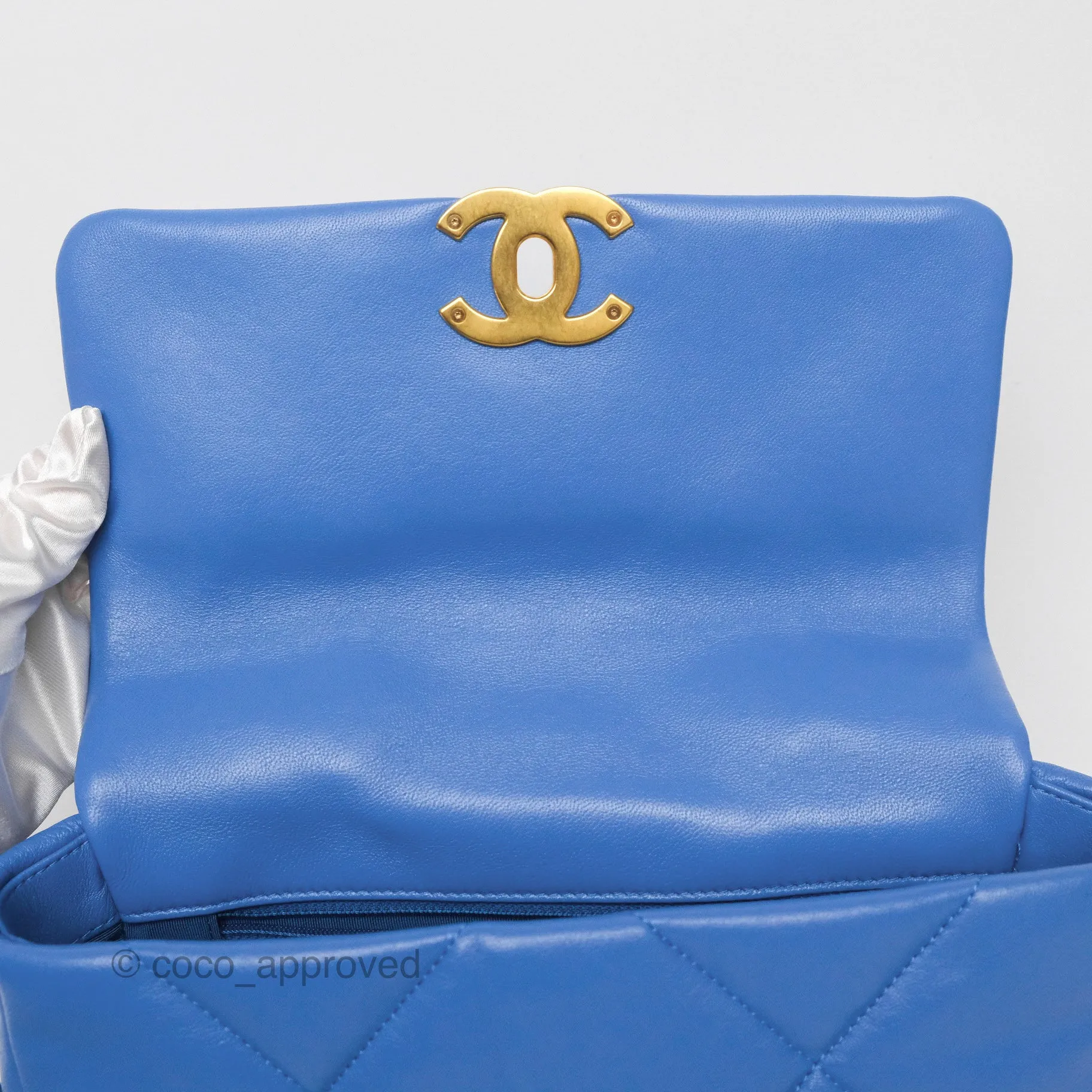 Chanel 19 Small Blue Mixed Hardware