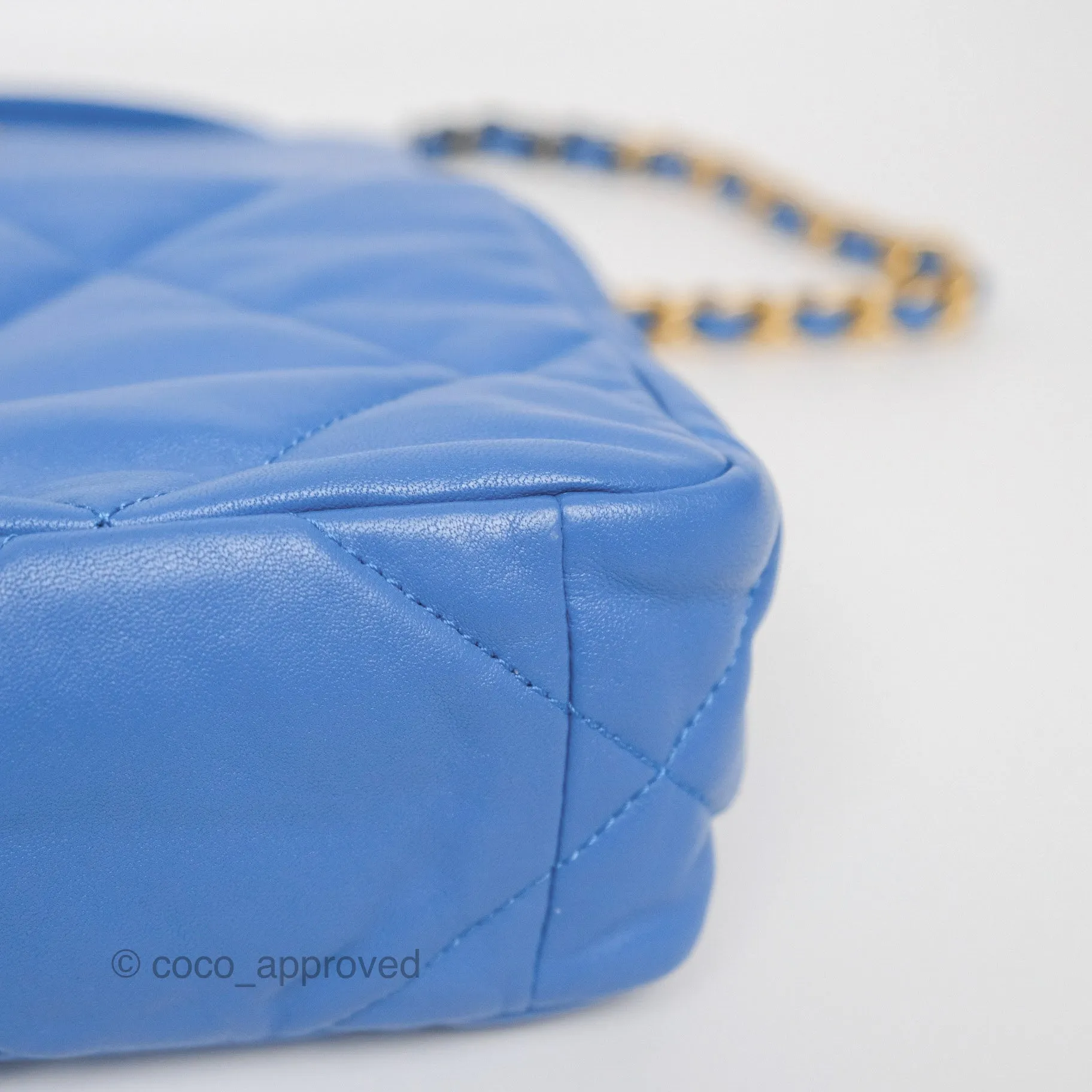 Chanel 19 Small Blue Mixed Hardware