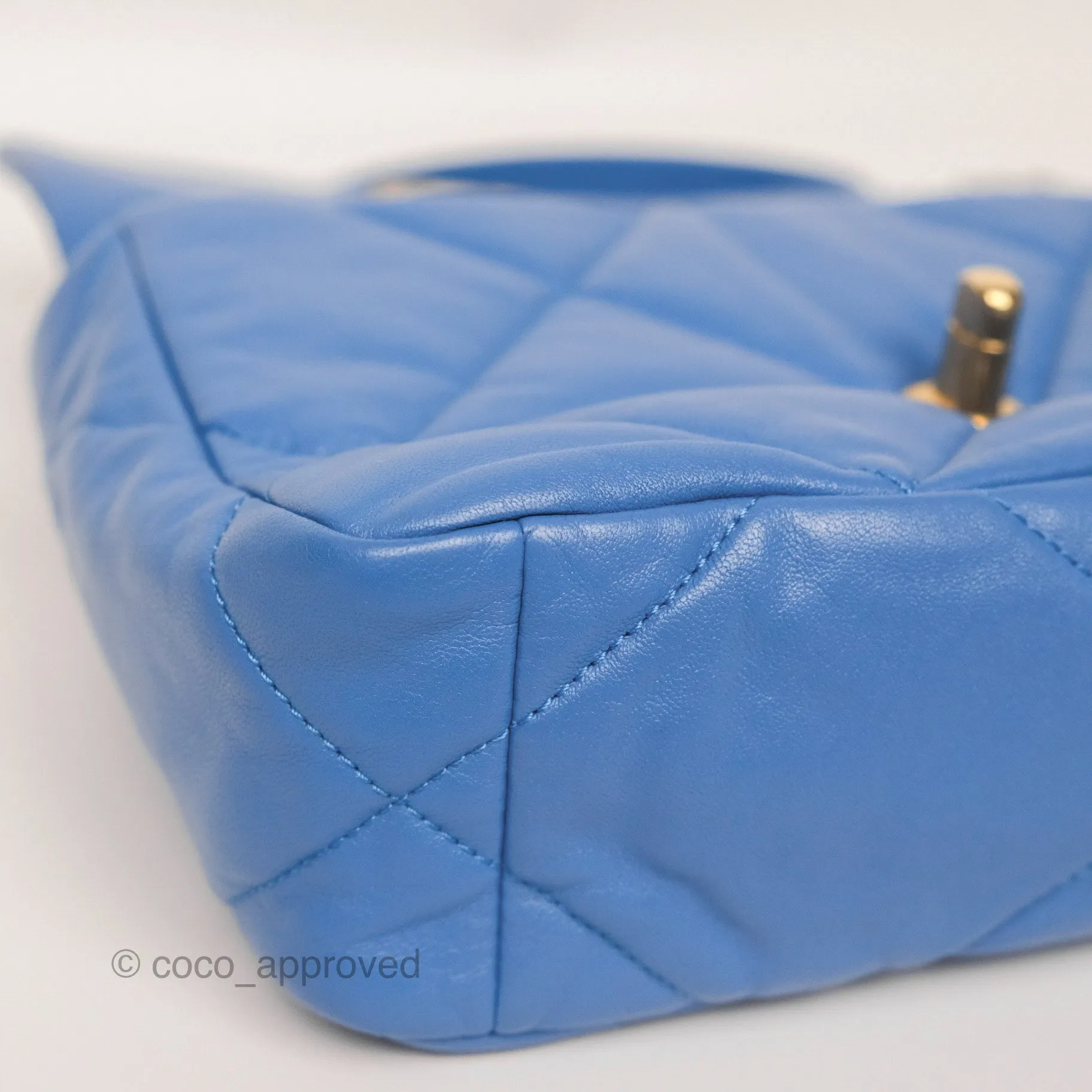 Chanel 19 Small Blue Mixed Hardware