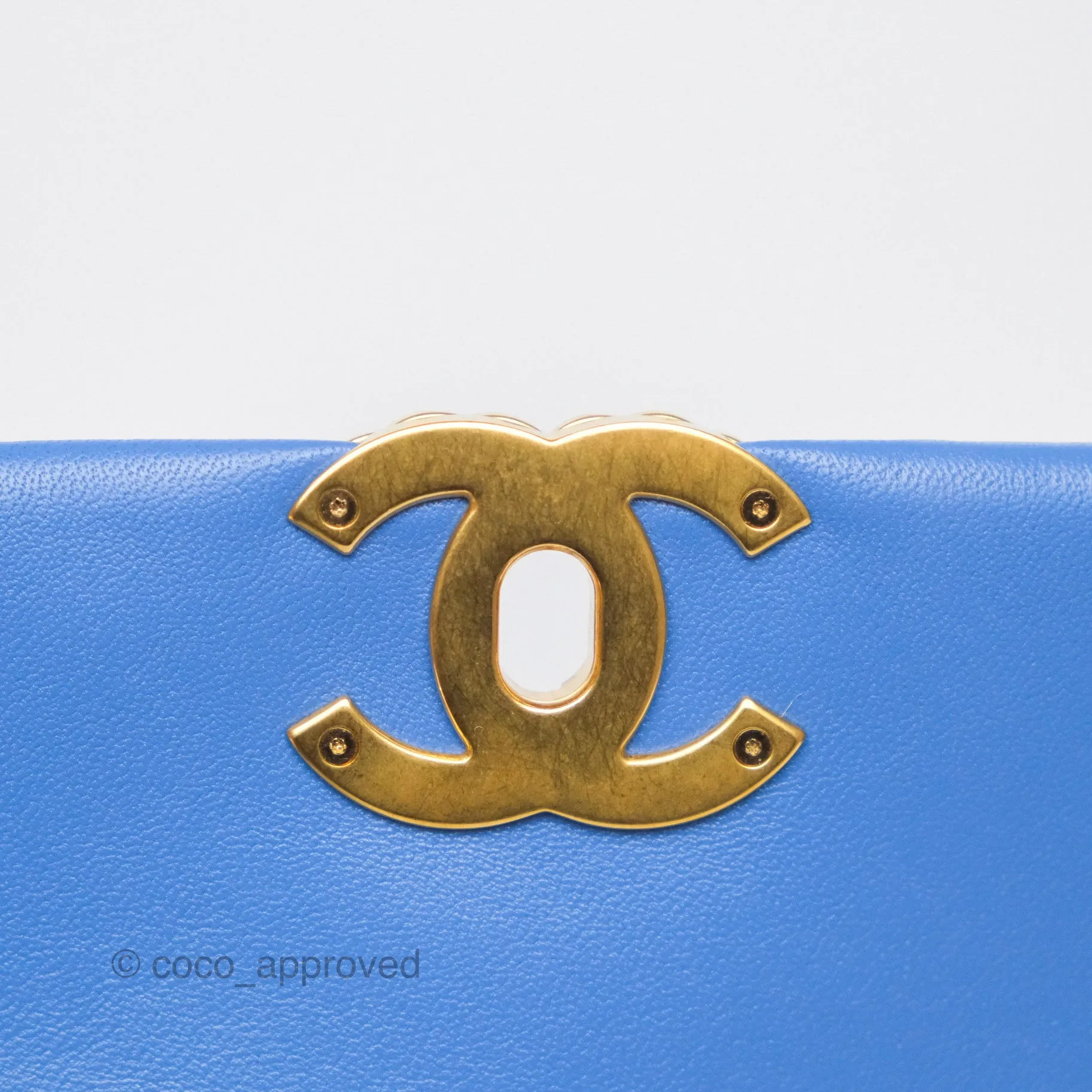 Chanel 19 Small Blue Mixed Hardware