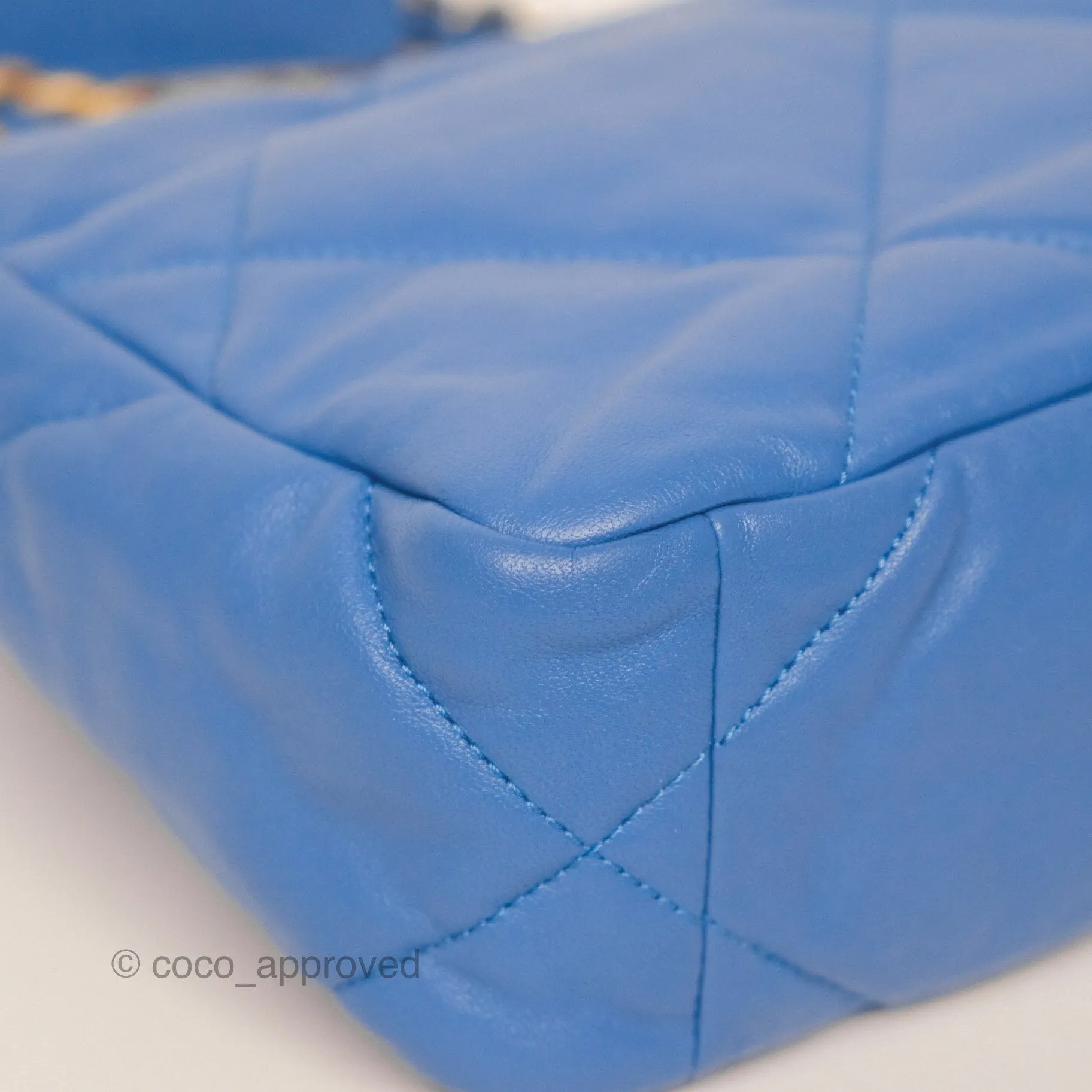 Chanel 19 Small Blue Mixed Hardware