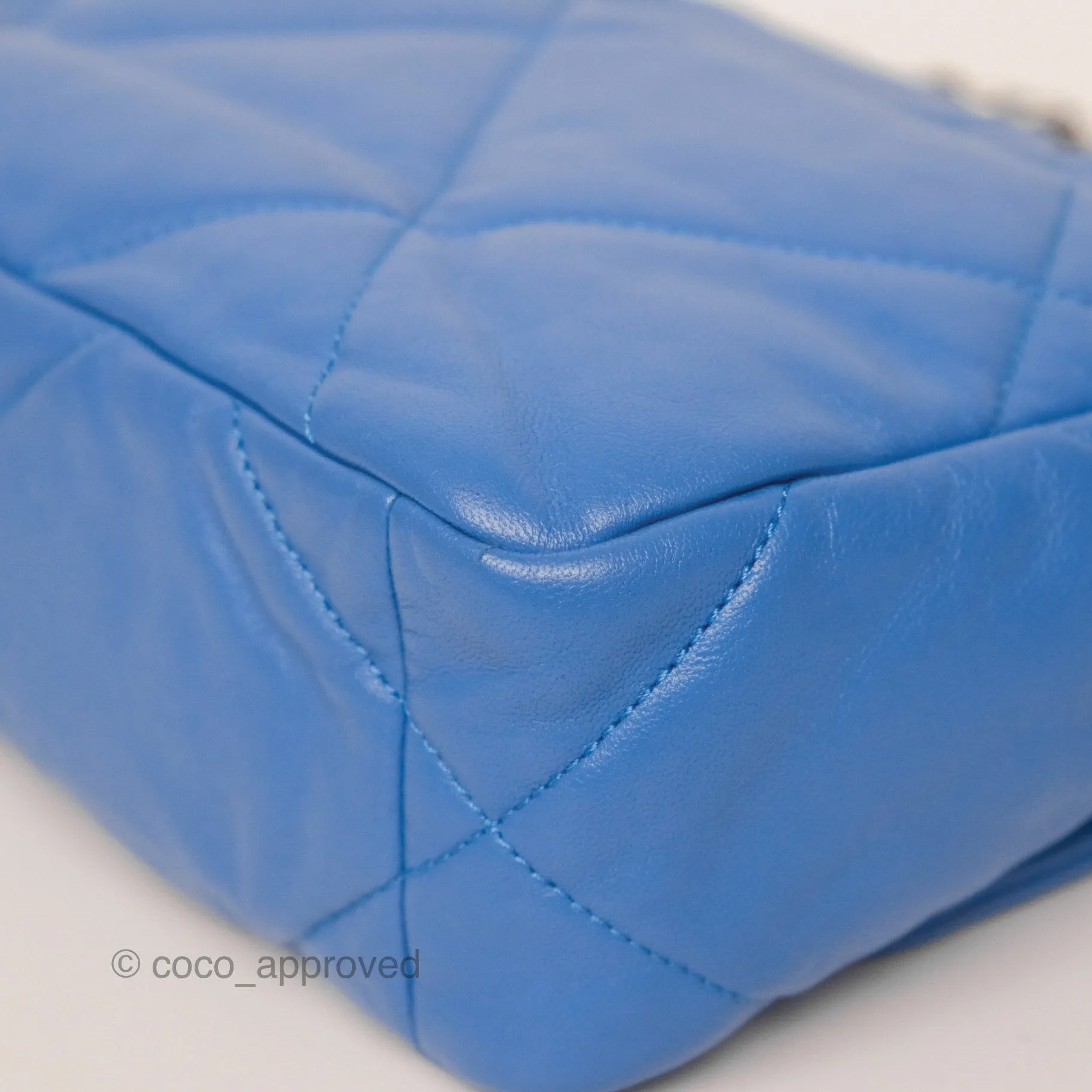 Chanel 19 Small Blue Mixed Hardware