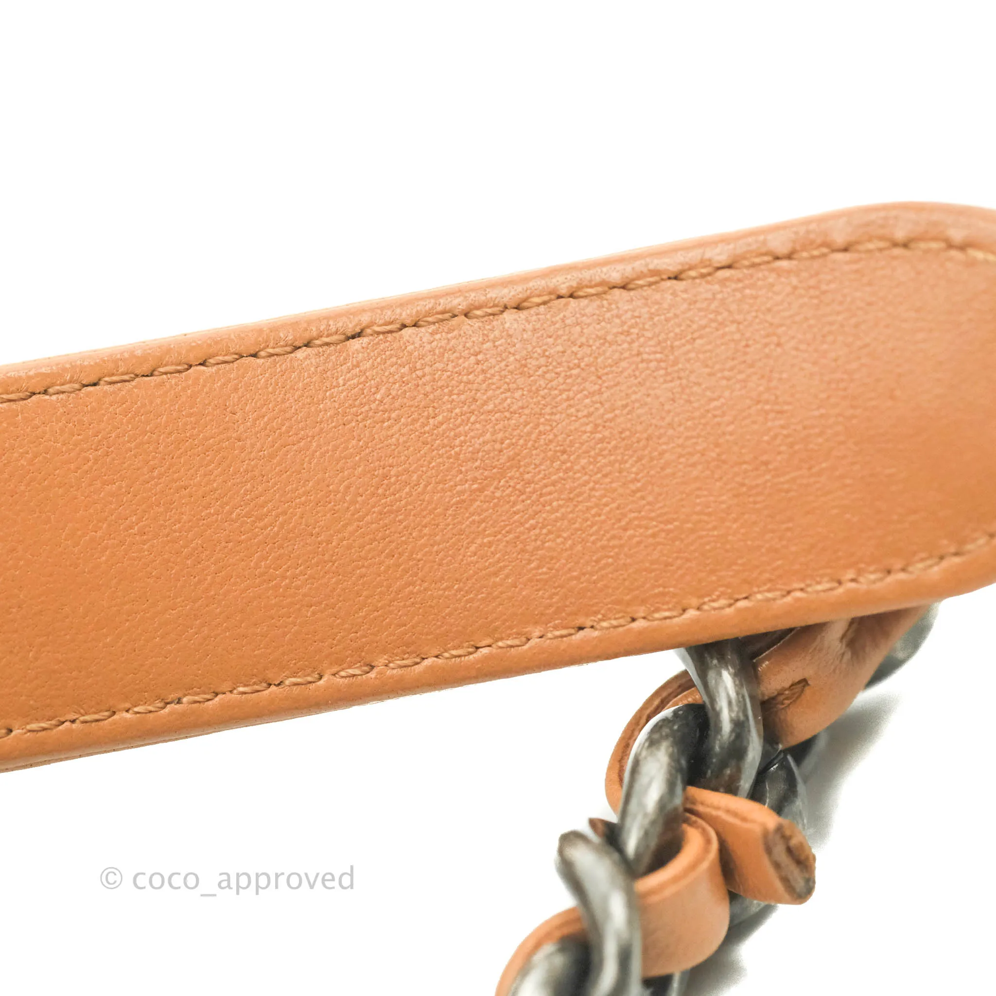 Chanel 19 Small Caramel Dark Beige Lambskin Mixed Hardware 21K