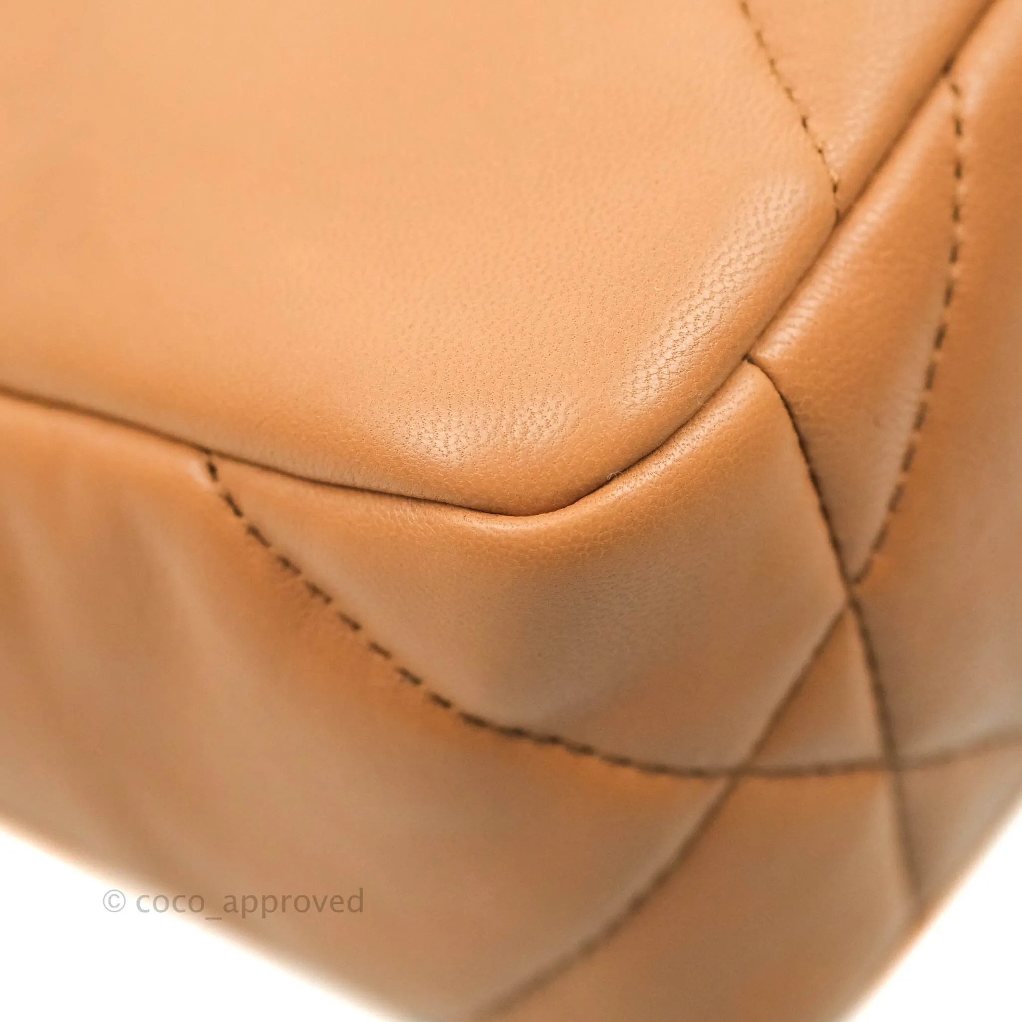 Chanel 19 Small Caramel Dark Beige Lambskin Mixed Hardware 21K