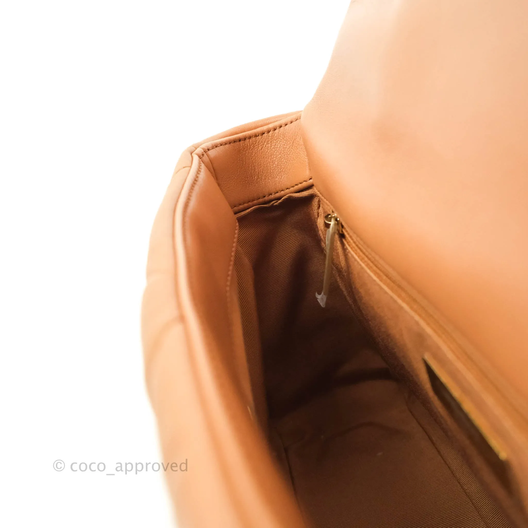 Chanel 19 Small Caramel Dark Beige Lambskin Mixed Hardware 21K