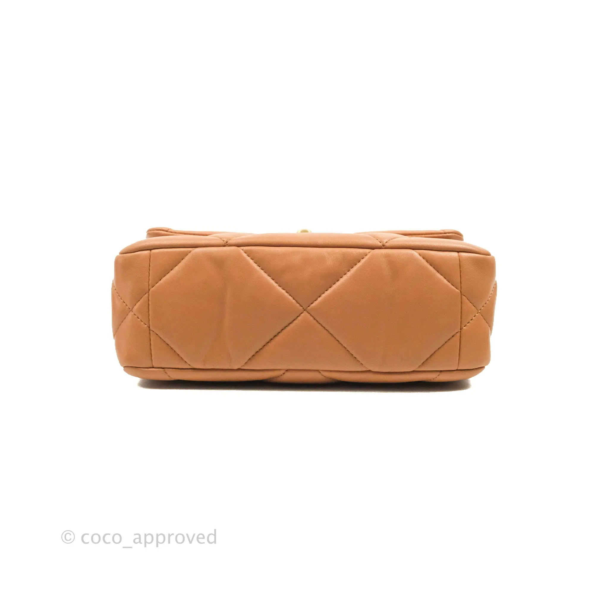 Chanel 19 Small Caramel Dark Beige Lambskin Mixed Hardware 21K
