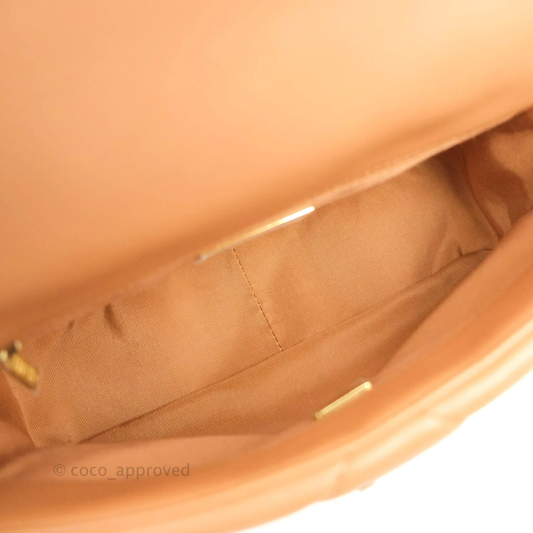 Chanel 19 Small Caramel Dark Beige Lambskin Mixed Hardware 21K