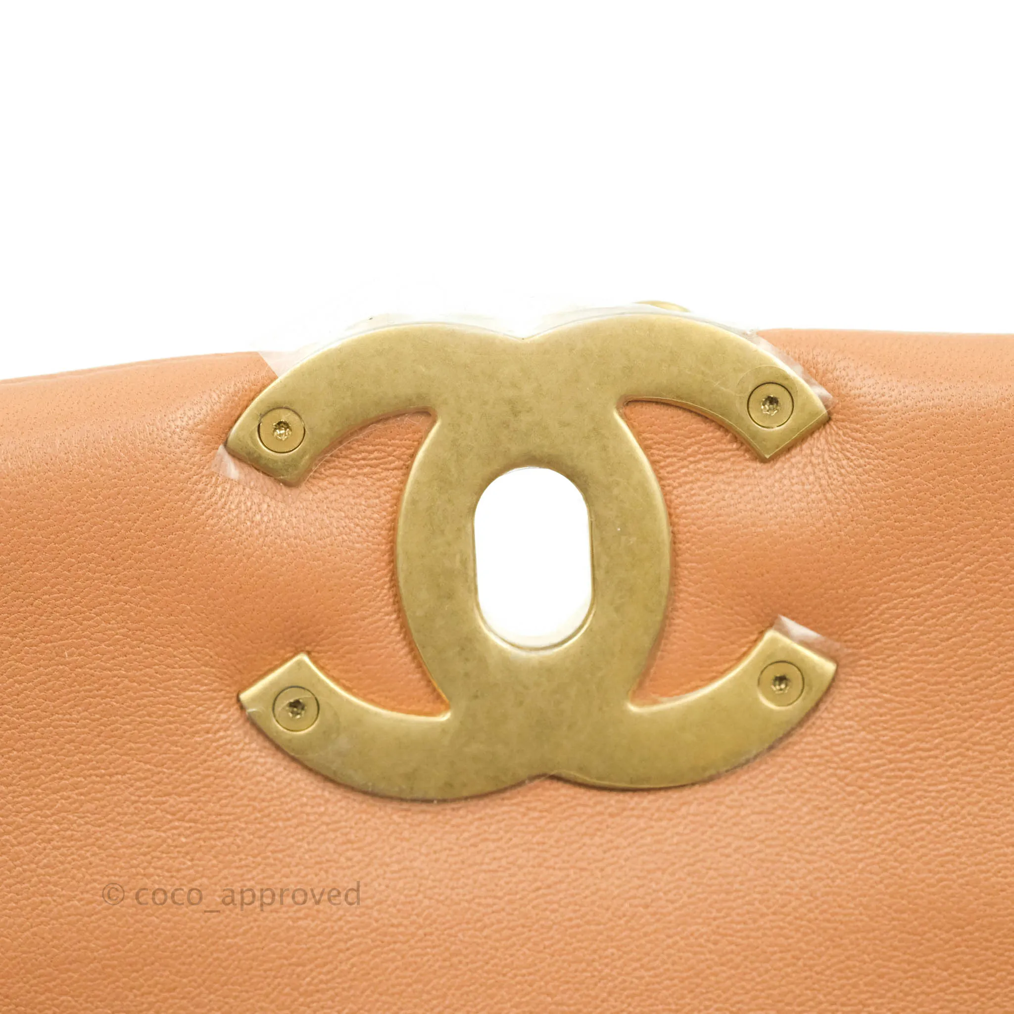 Chanel 19 Small Caramel Dark Beige Lambskin Mixed Hardware 21K