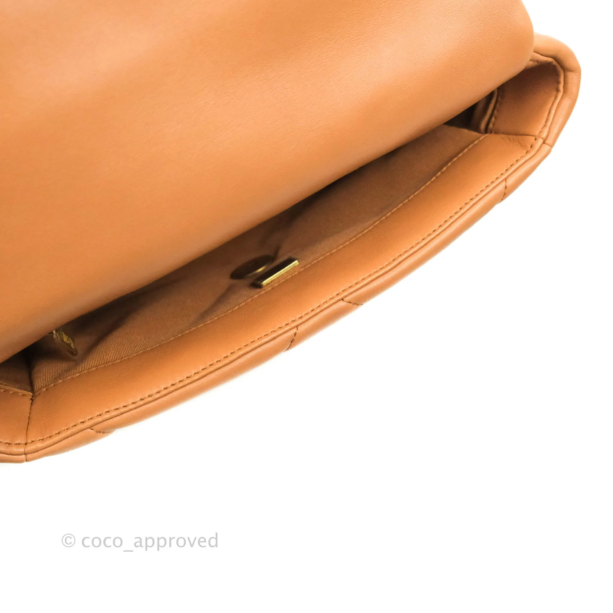 Chanel 19 Small Caramel Dark Beige Lambskin Mixed Hardware 21K