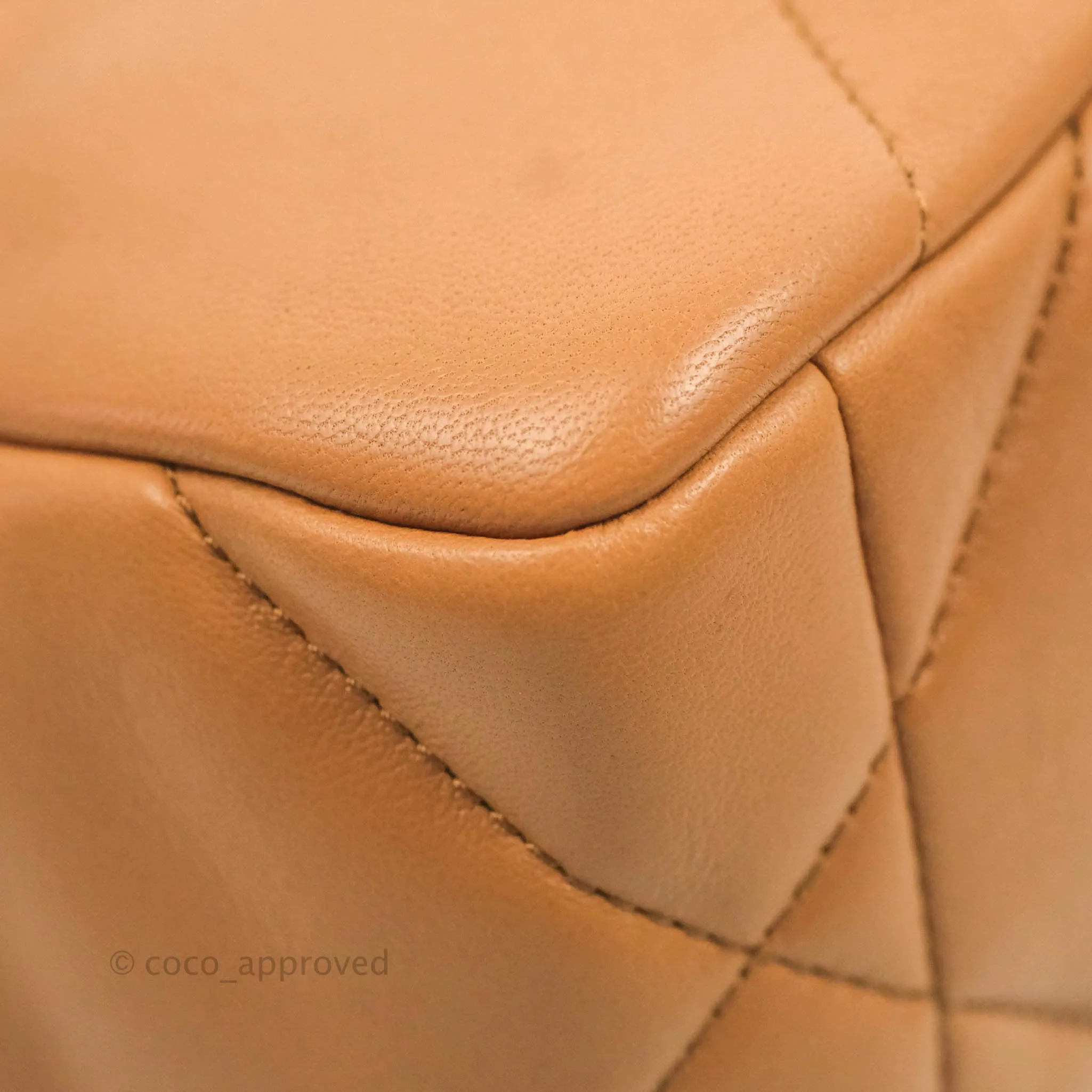 Chanel 19 Small Caramel Dark Beige Lambskin Mixed Hardware 21K