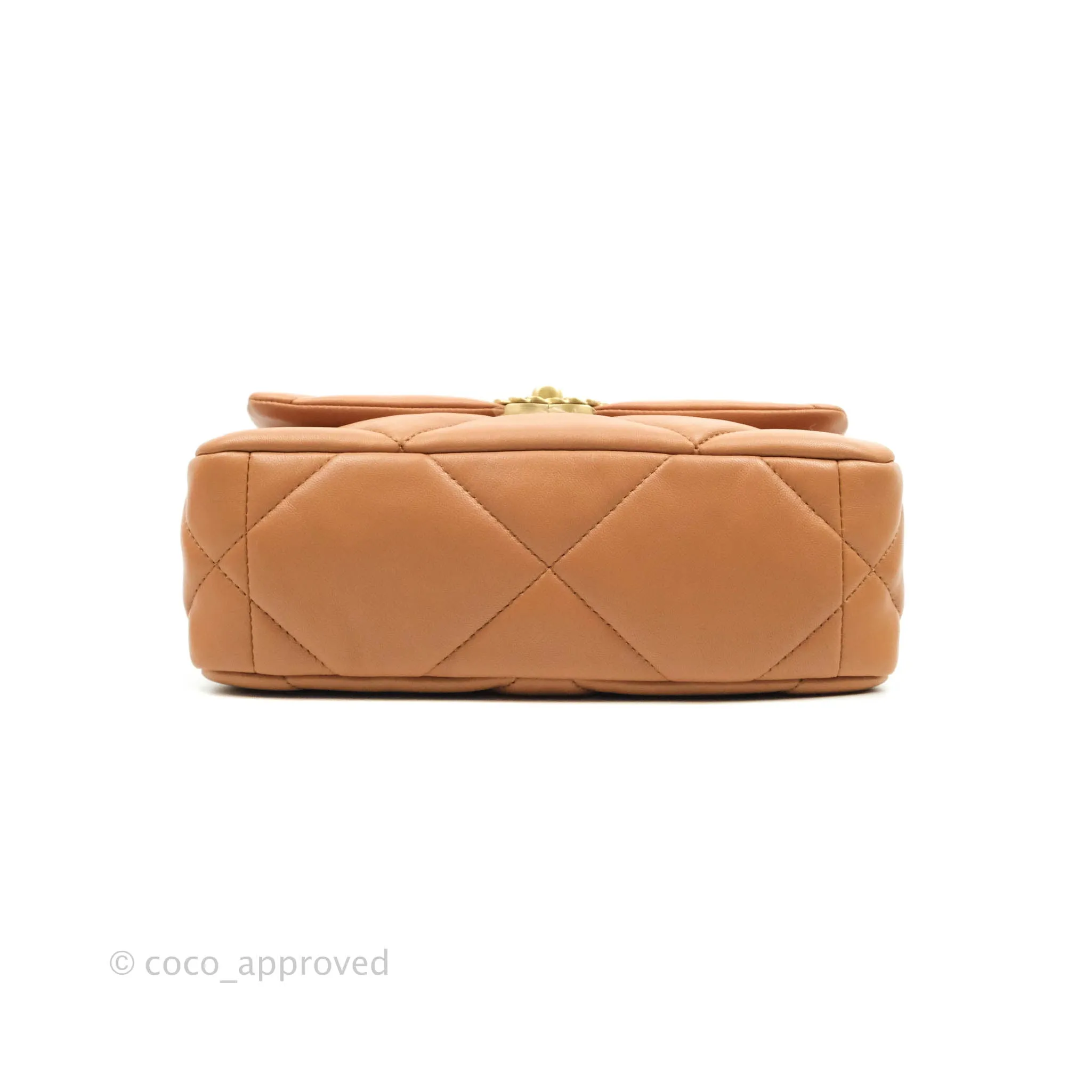 Chanel 19 Small Caramel Dark Beige Lambskin Mixed Hardware 21K
