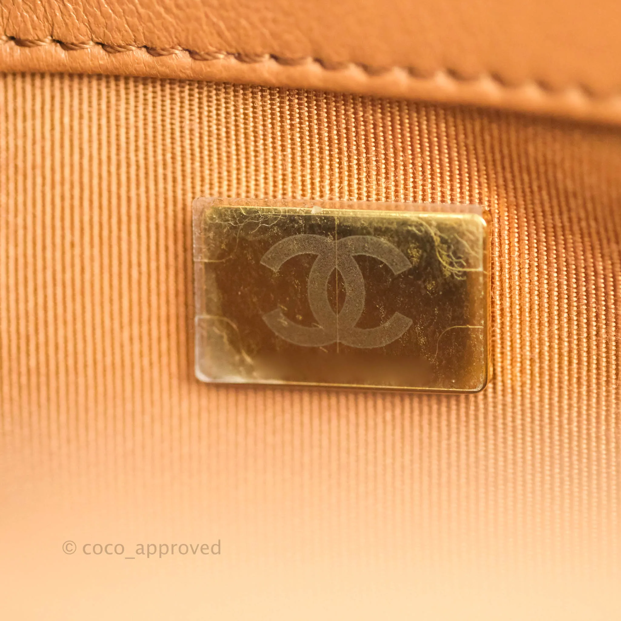 Chanel 19 Small Caramel Dark Beige Lambskin Mixed Hardware 21K