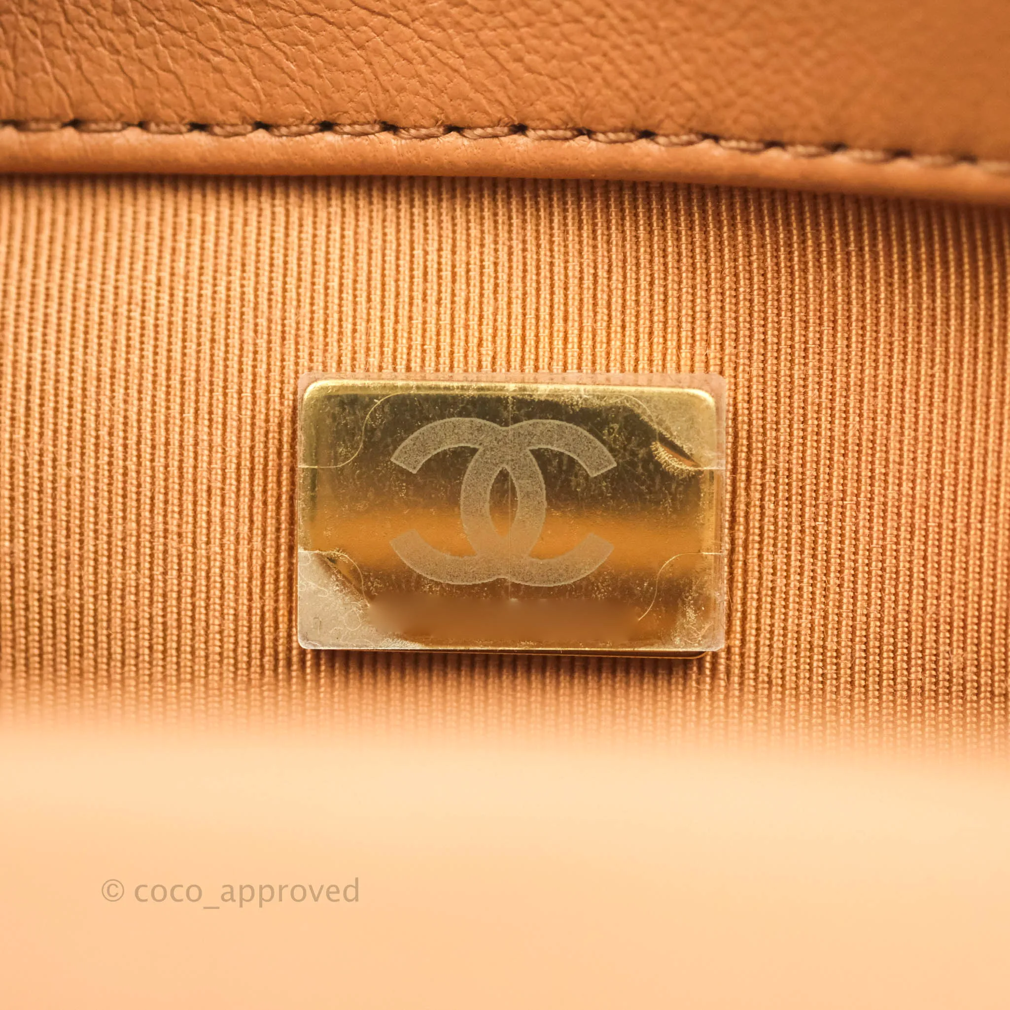 Chanel 19 Small Caramel Dark Beige Lambskin Mixed Hardware 21K