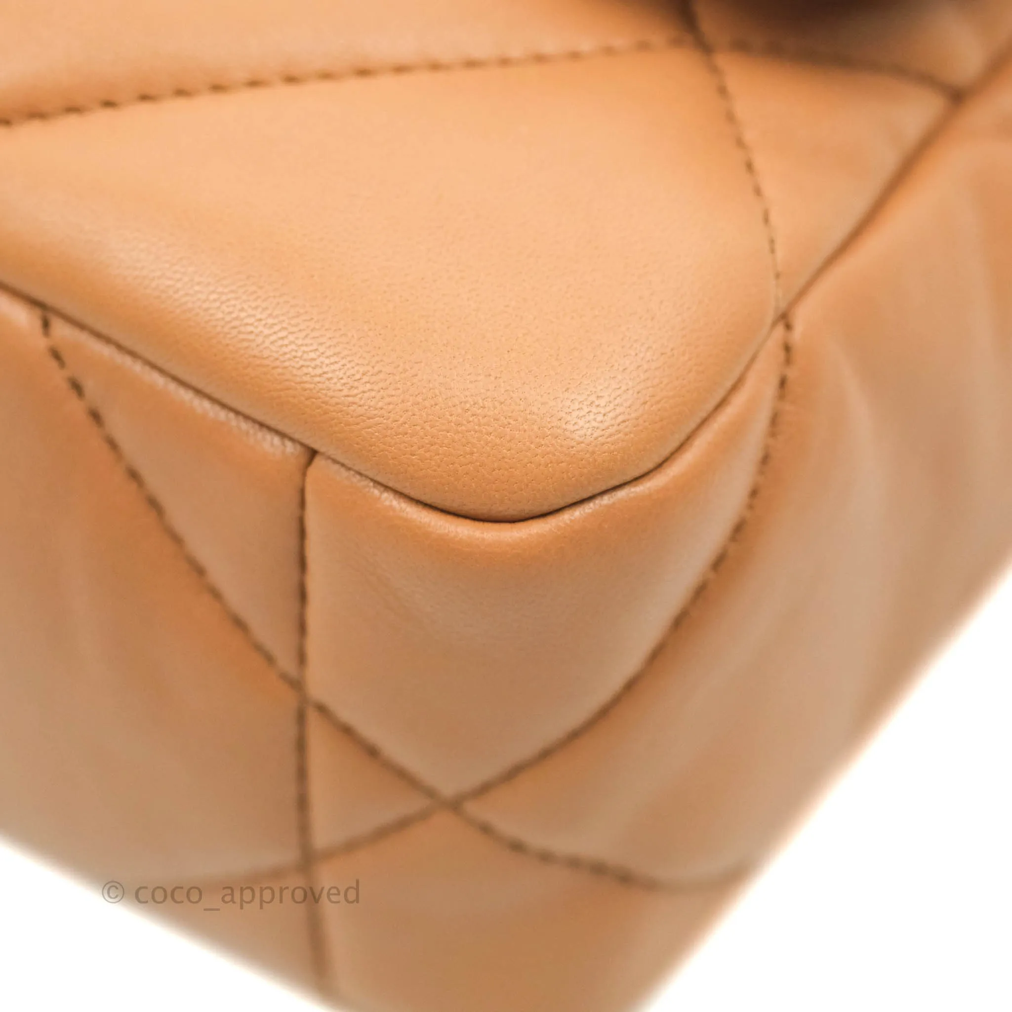 Chanel 19 Small Caramel Dark Beige Lambskin Mixed Hardware 21K