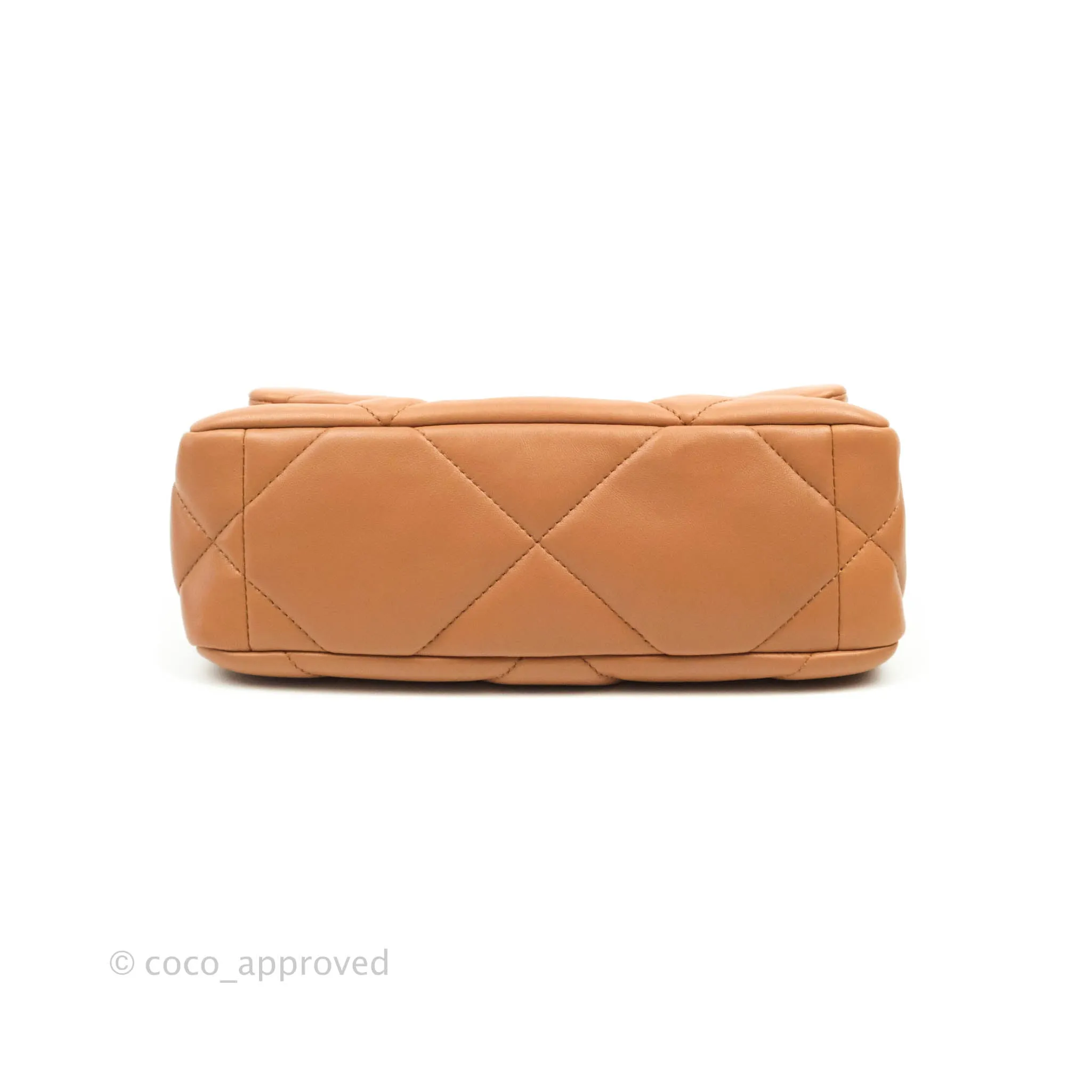 Chanel 19 Small Caramel Dark Beige Lambskin Mixed Hardware 21K