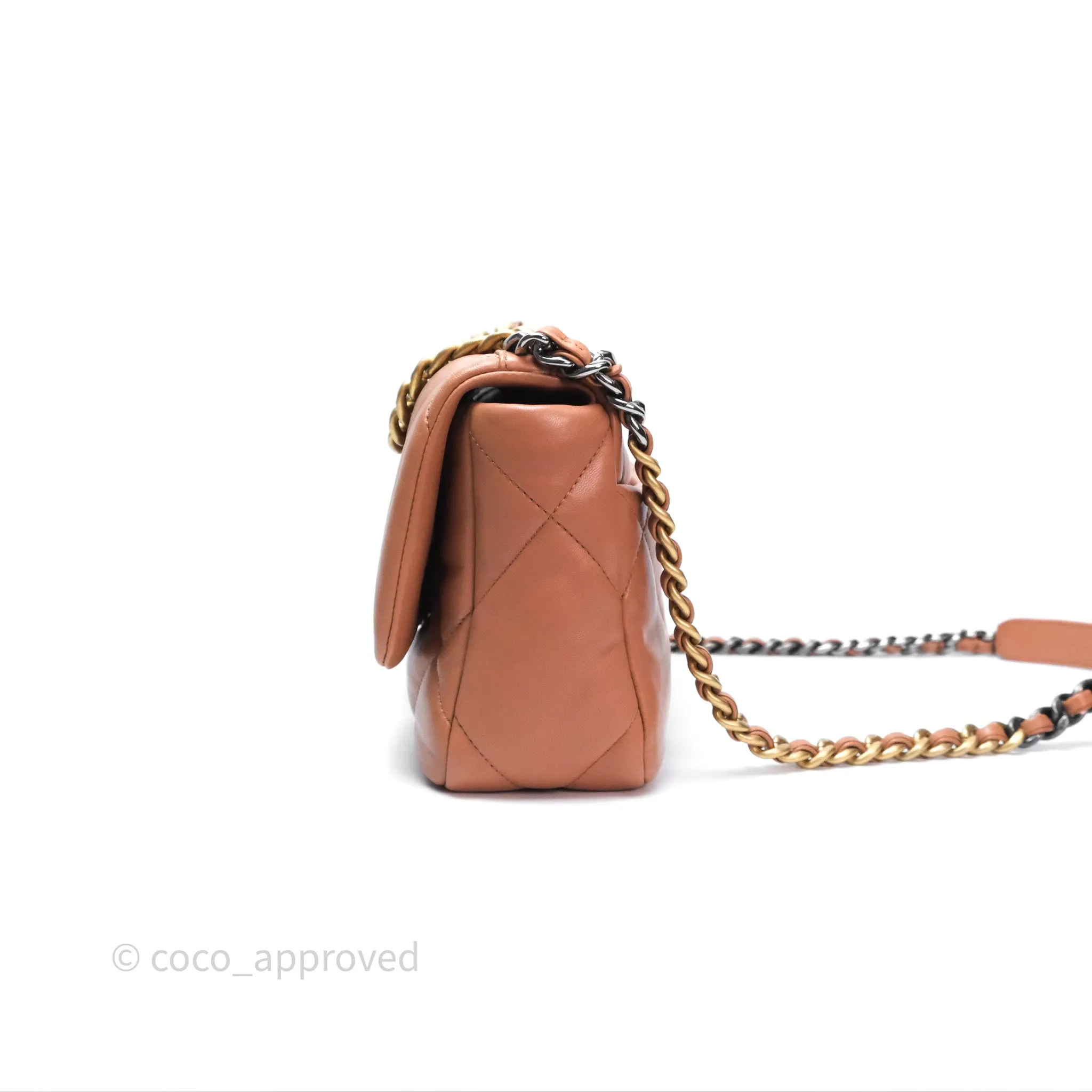 Chanel 19 Small Caramel Mixed Hardware