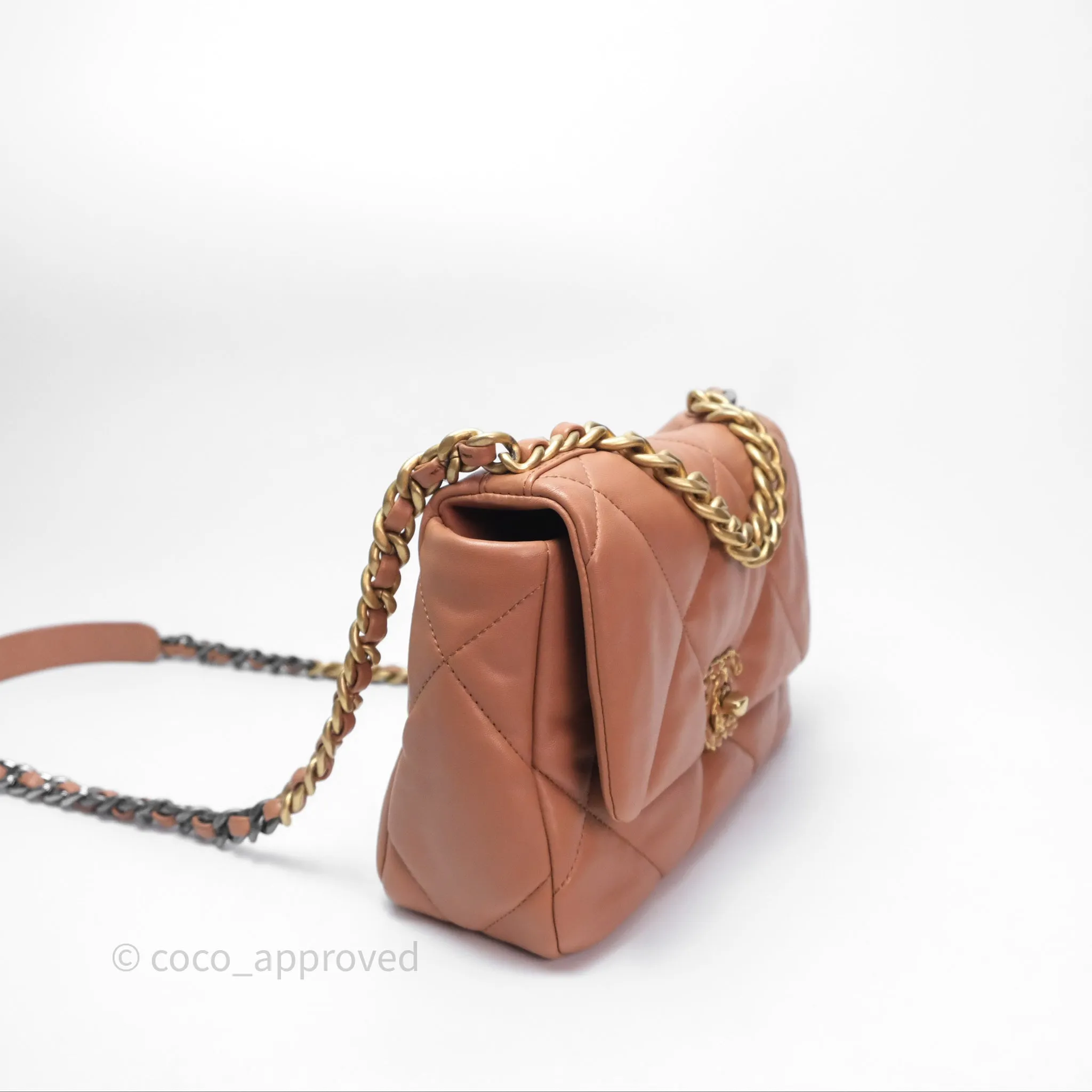 Chanel 19 Small Caramel Mixed Hardware