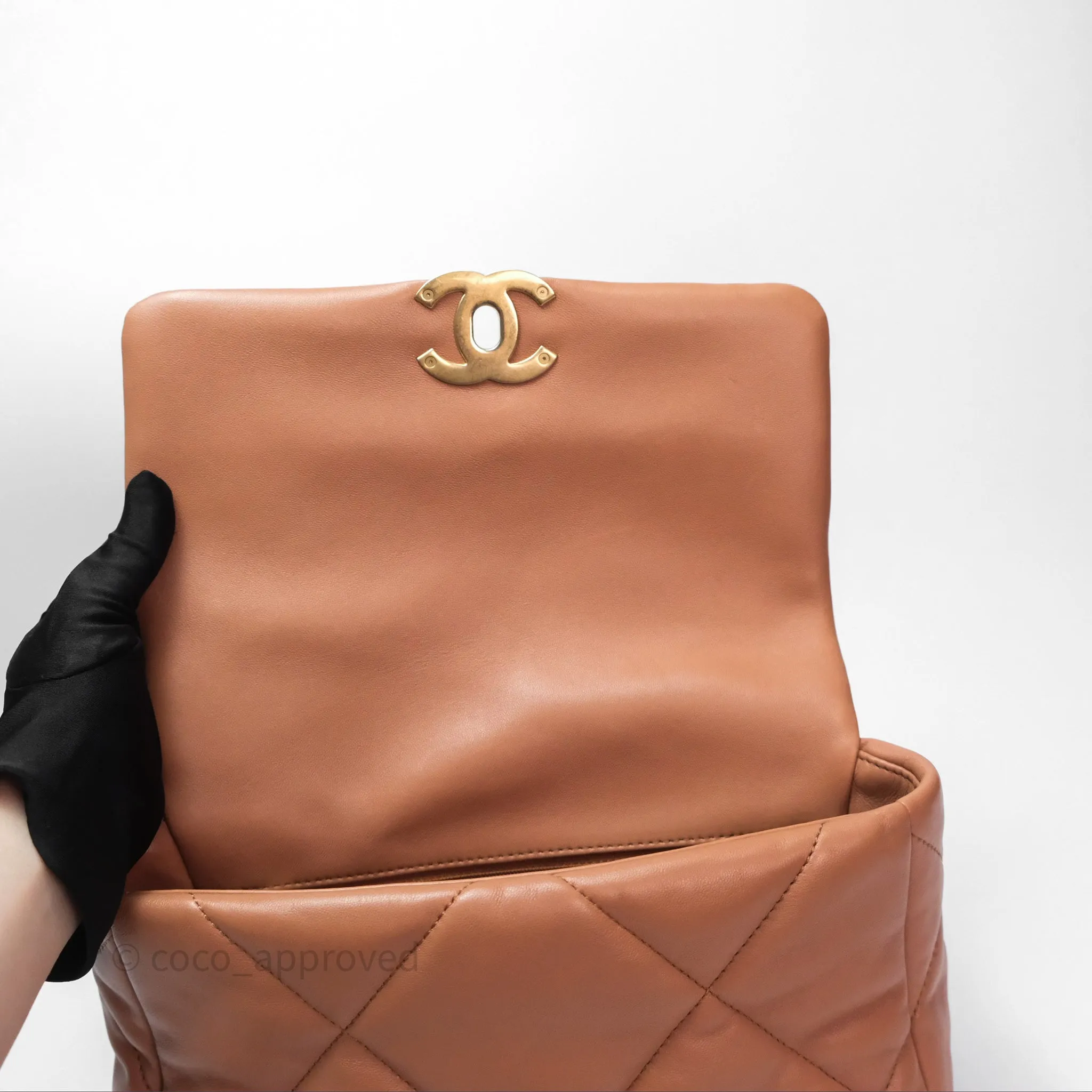 Chanel 19 Small Caramel Mixed Hardware