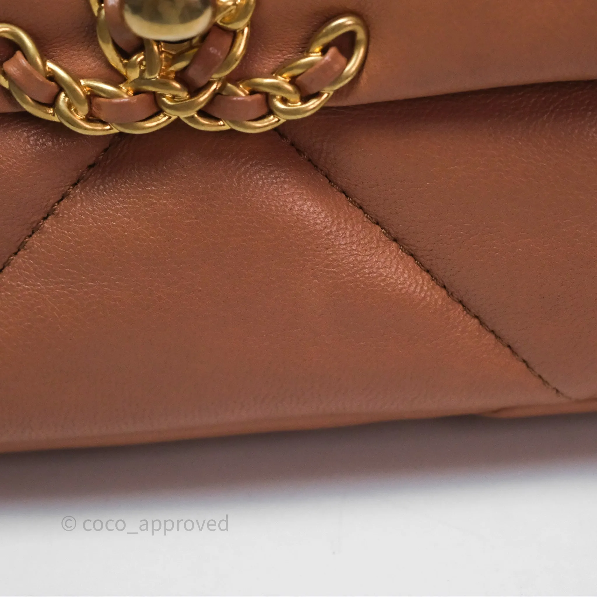 Chanel 19 Small Caramel Mixed Hardware