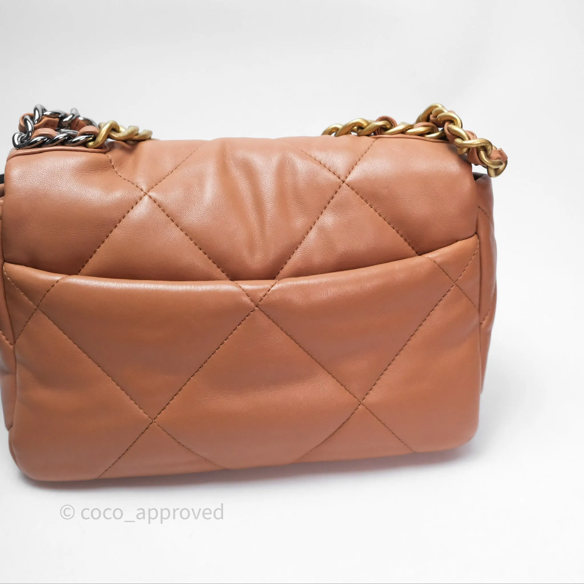 Chanel 19 Small Caramel Mixed Hardware