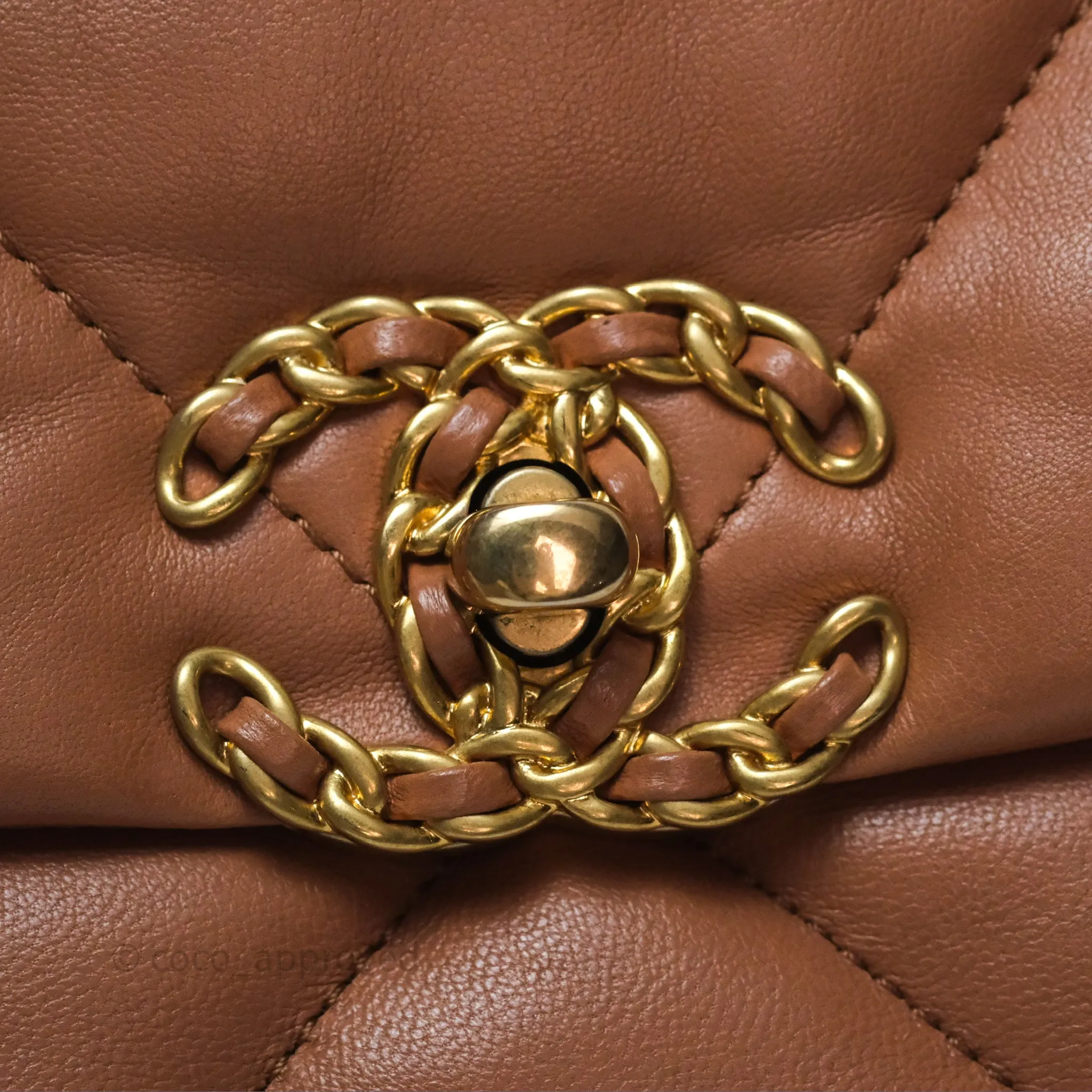 Chanel 19 Small Caramel Mixed Hardware