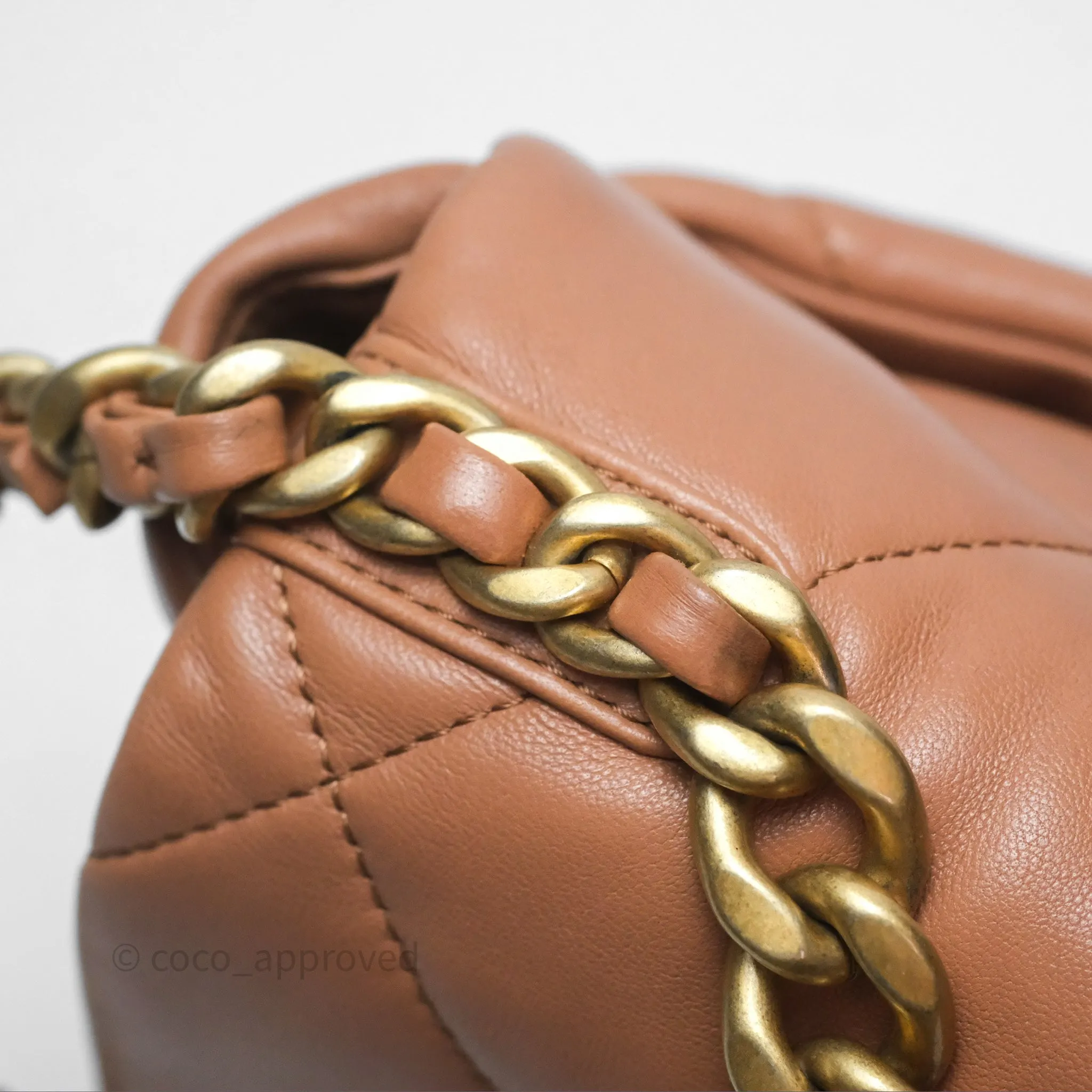 Chanel 19 Small Caramel Mixed Hardware